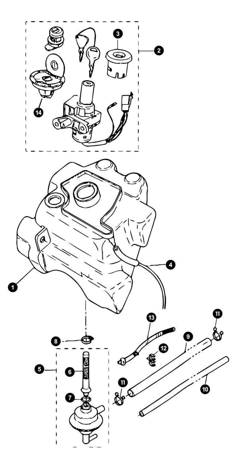 Image of Yamaha Aerox bis '13 Ersatzteile Benzintank