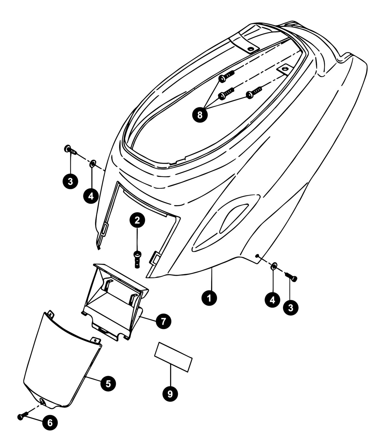 Image of Yamaha BWs Ersatzteile Seitenverkleidung