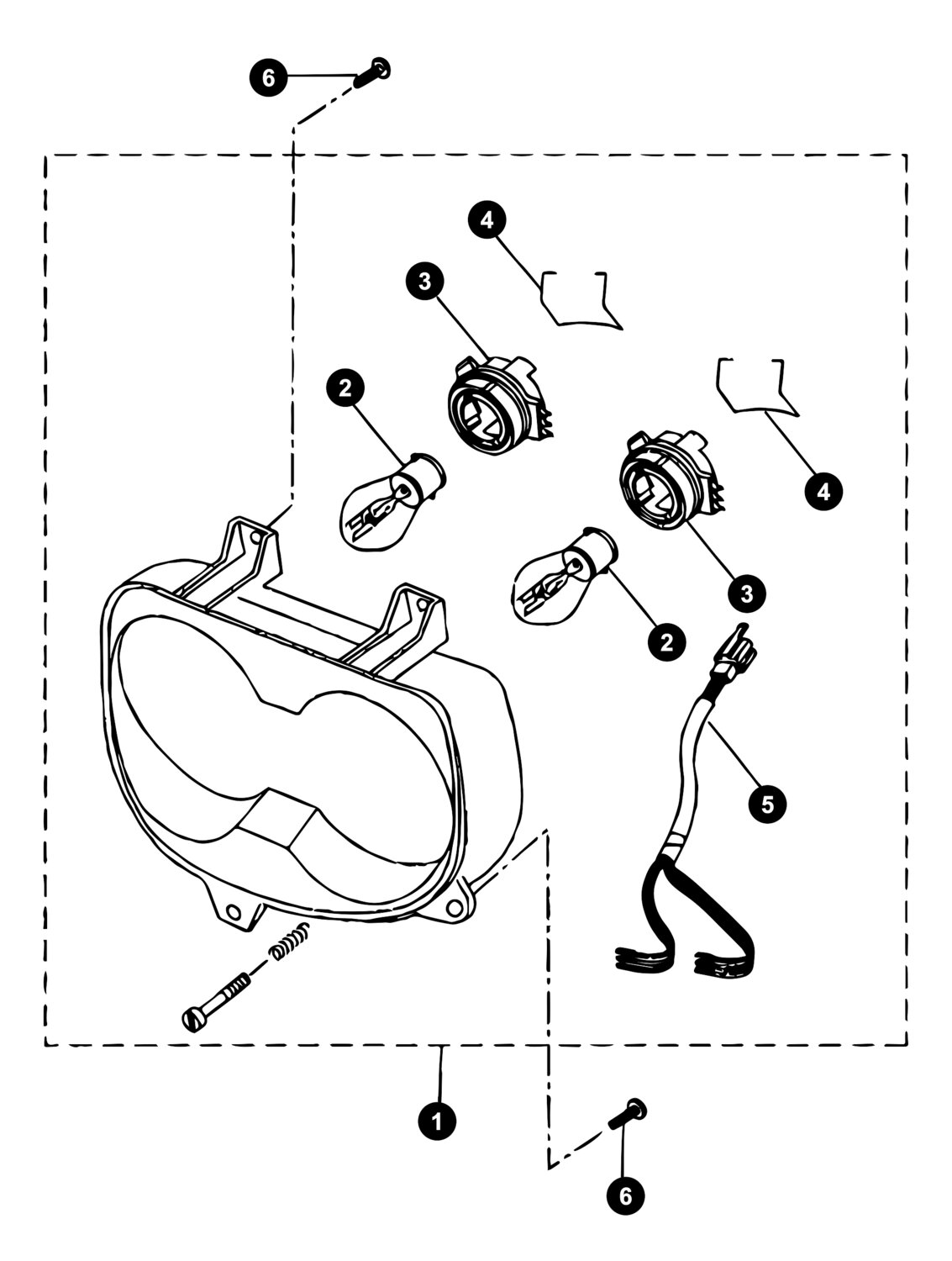 Image of Yamaha BWs Ersatzteile Scheinwerfer