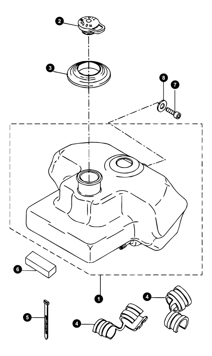Image of Yamaha BWs Ersatzteile Öltank