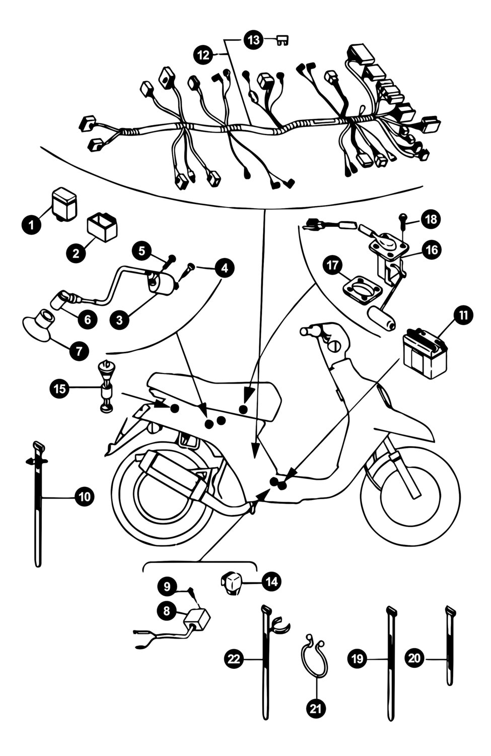 Image of Yamaha BWs Ersatzteile Elektrik 1