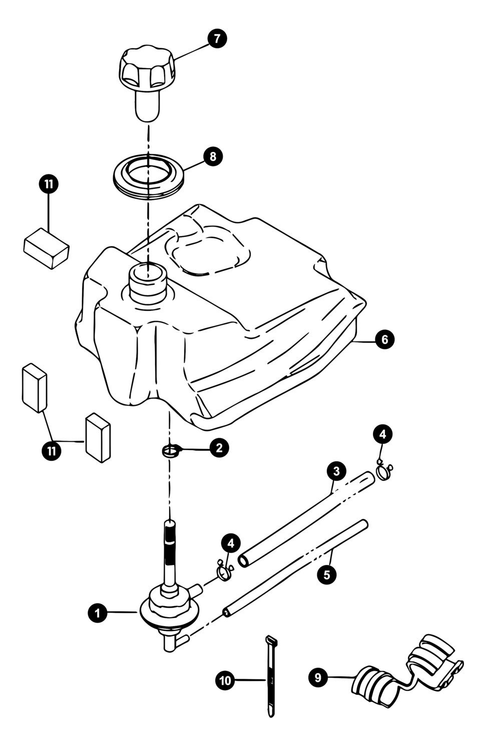 Image of Yamaha BWs Ersatzteile Benzintank