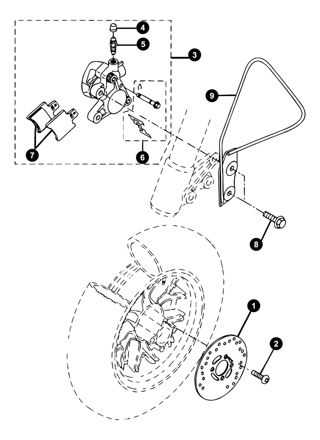 Image of Yamaha BWs Ersatzteile Vorderbremse