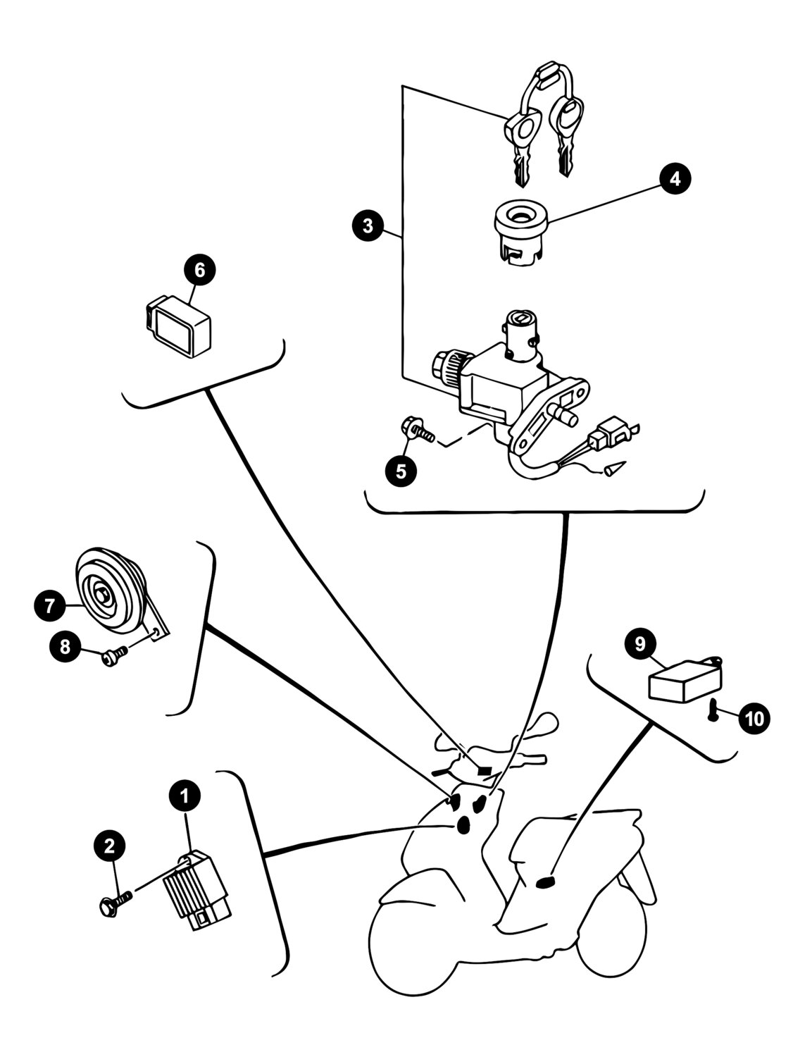 Image of Yamaha Jog Ersatzteile Elektrik 1