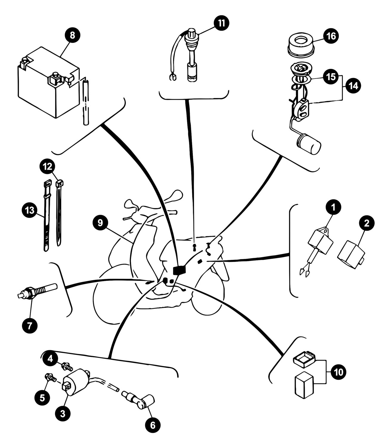 Image of Yamaha Jog Ersatzteile Elektrik 2