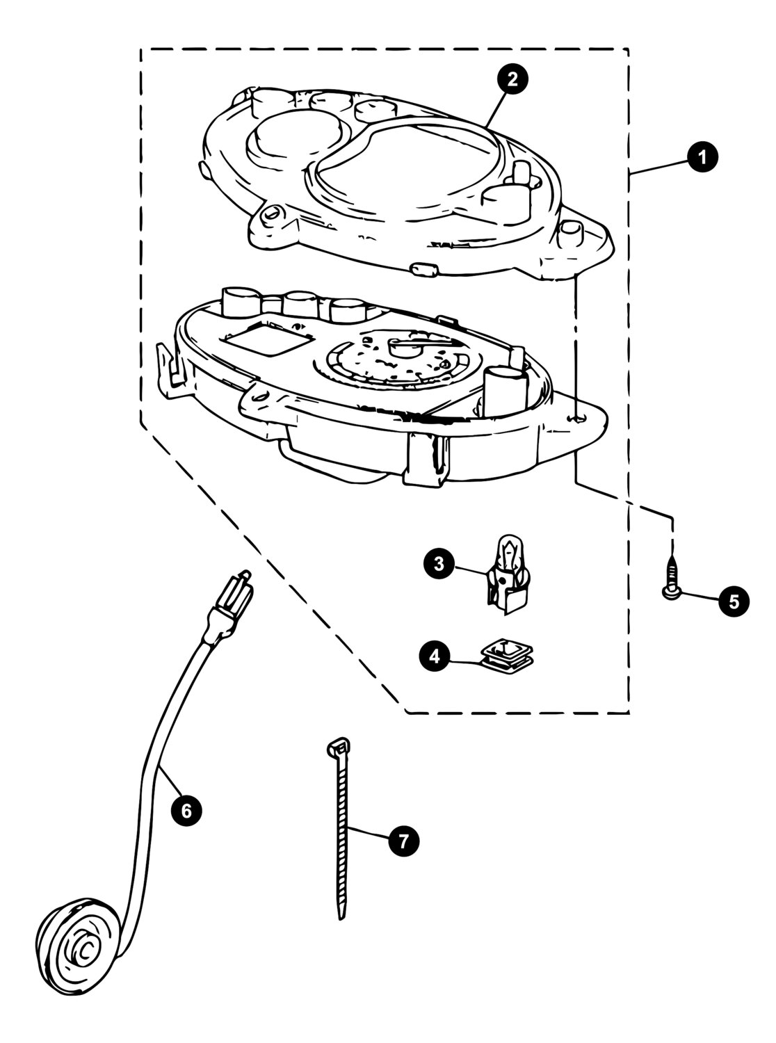 Image of Yamaha Jog Ersatzteile Tacho / Tachowelle