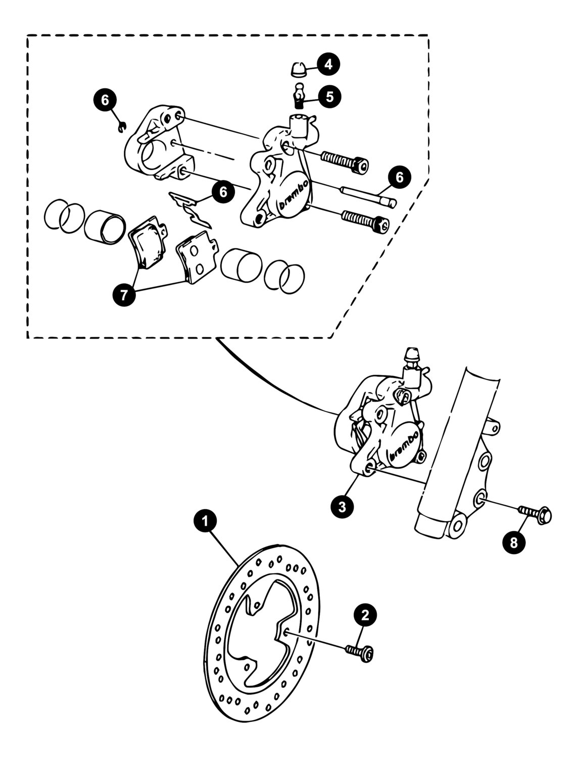 Image of Yamaha Jog Ersatzteile Vorderbremse