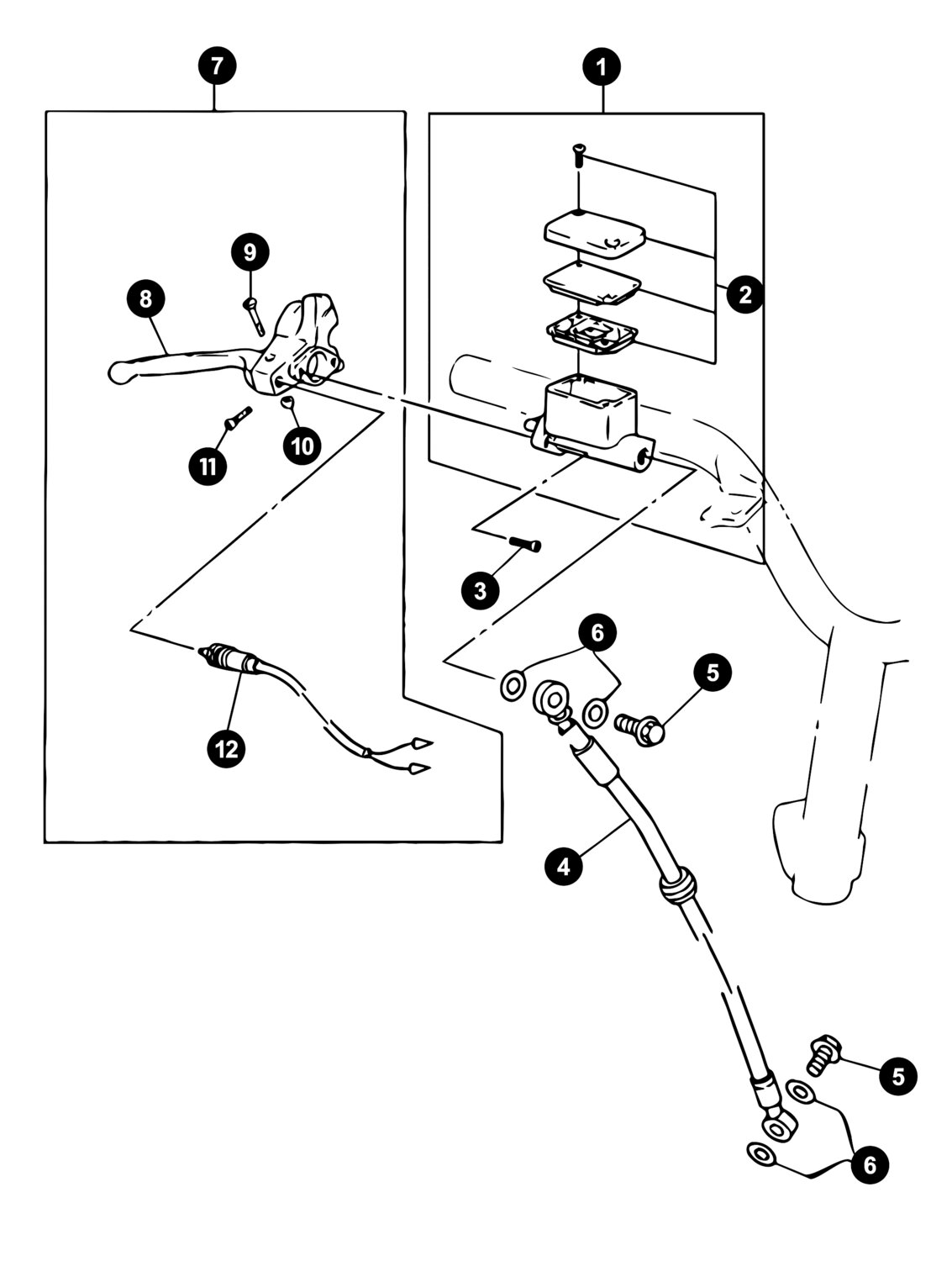 Image of Yamaha Jog Ersatzteile Bremspumpe vorne