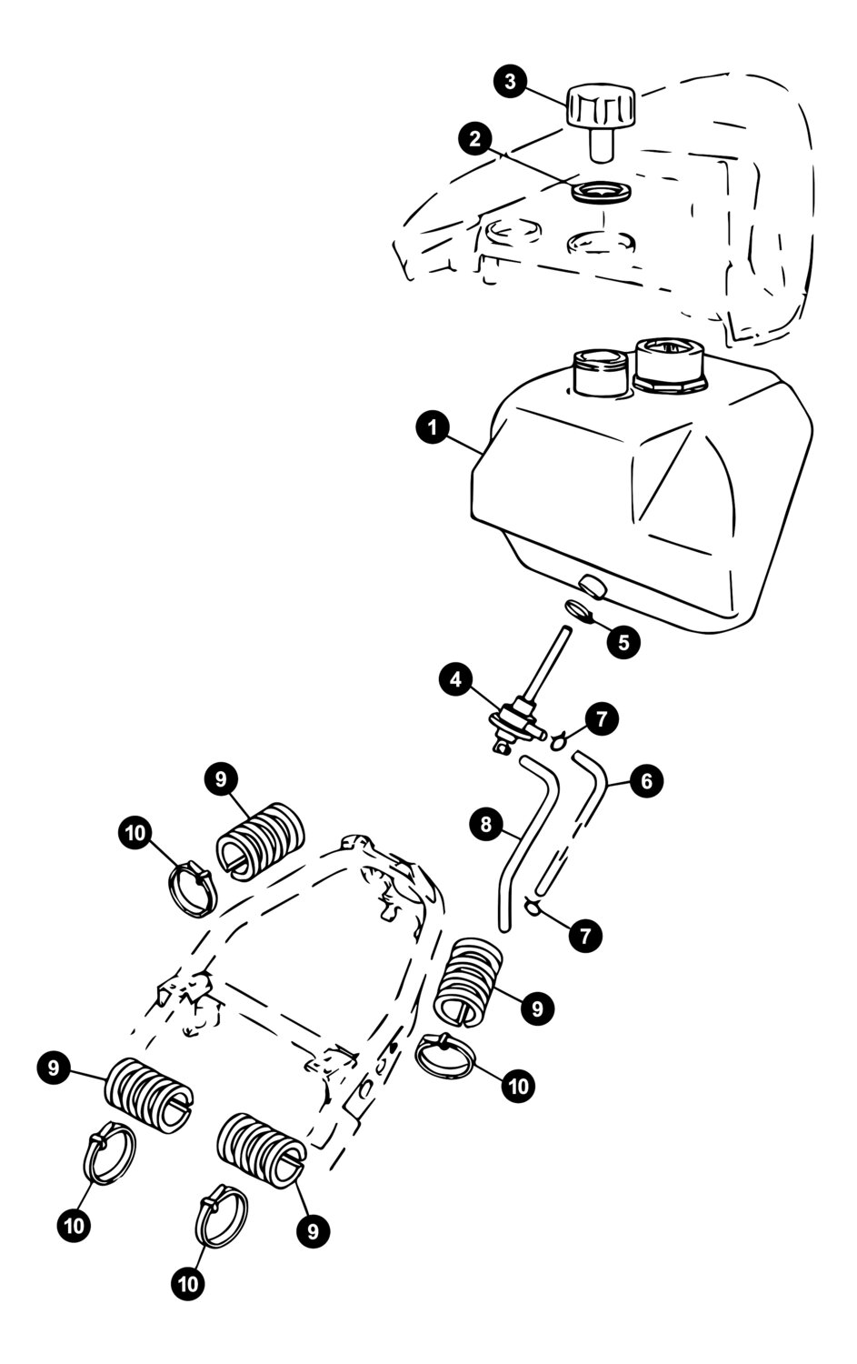 Image of Yamaha Jog Ersatzteile Benzintank