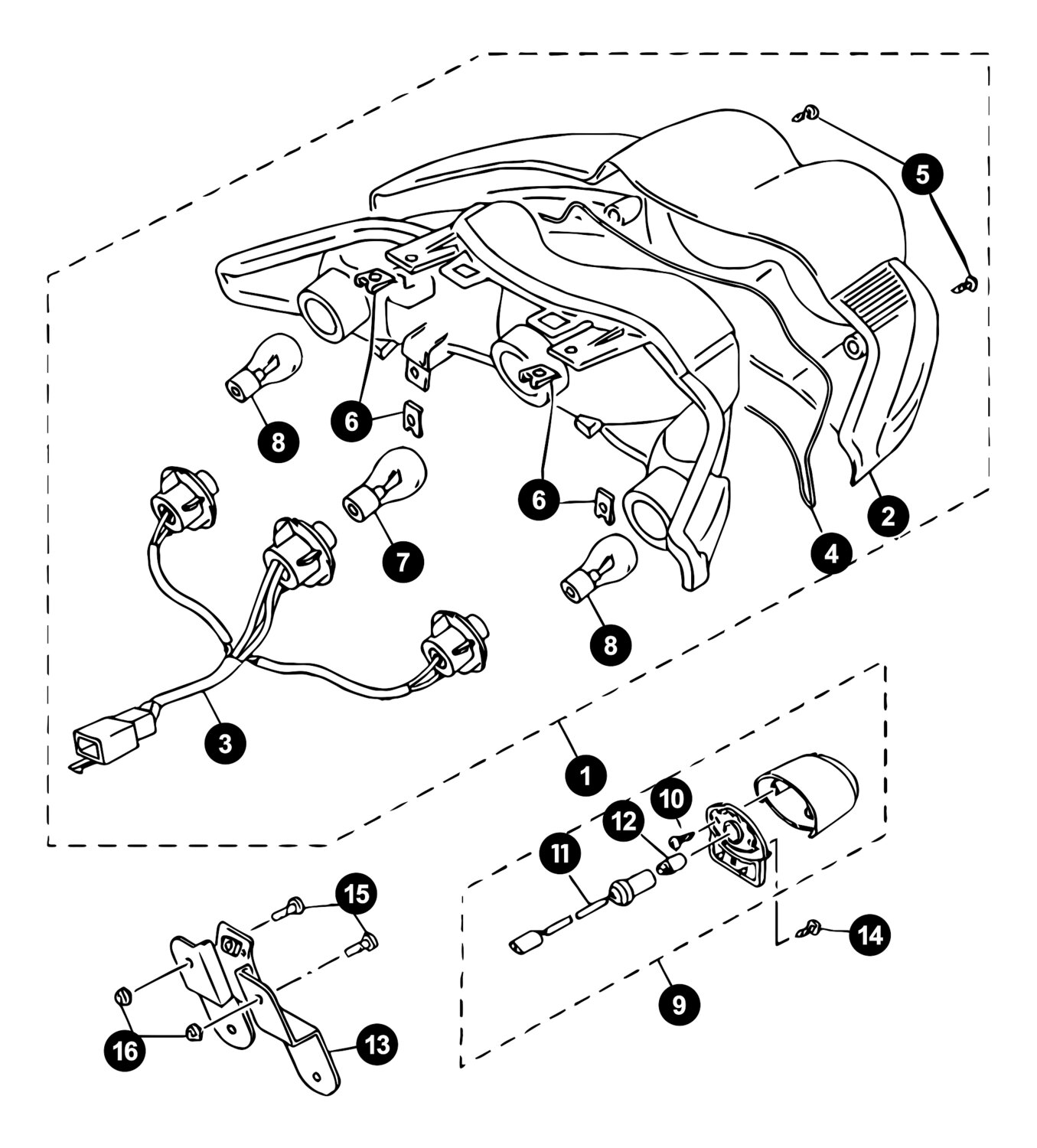 Image of Yamaha Neos ab '08 Ersatzteile Rücklicht / Blinker
