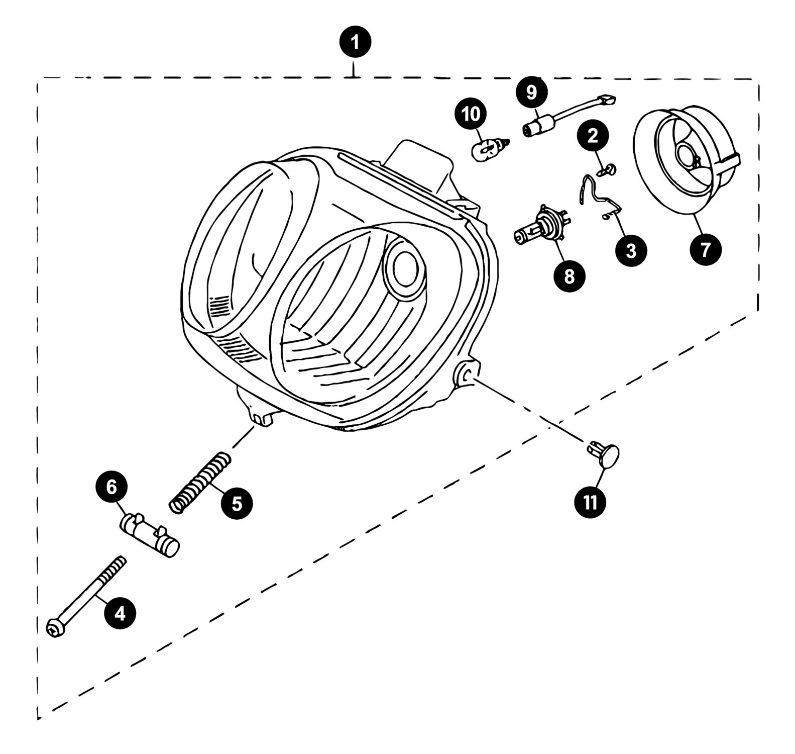 Image of Yamaha Neos ab '08 Ersatzteile Scheinwerfer