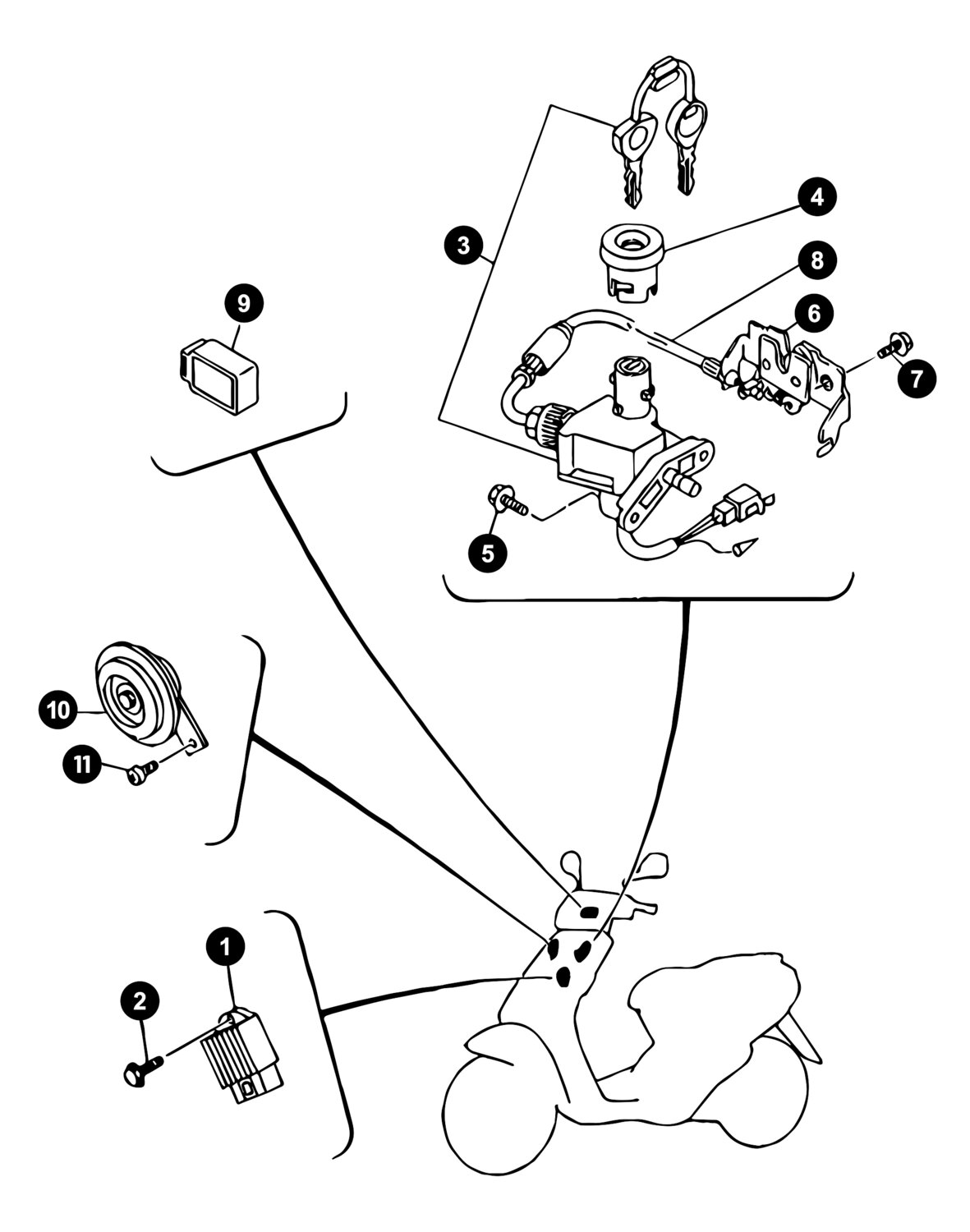 Image of Yamaha Neos ab '08 Ersatzteile Elektrik 2-Takt 1