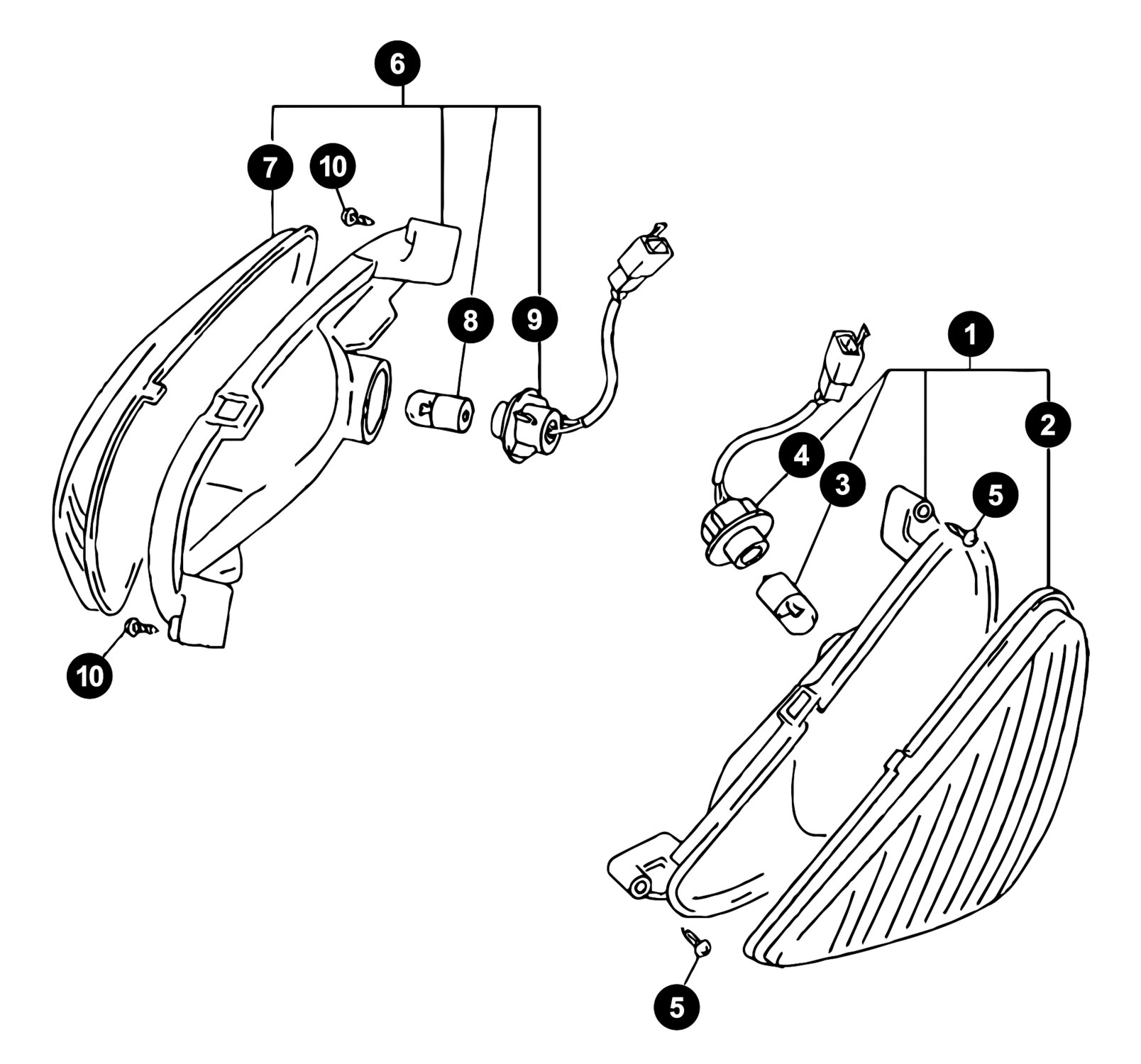 Image of Yamaha Neos ab '08 Ersatzteile Blinker vorne