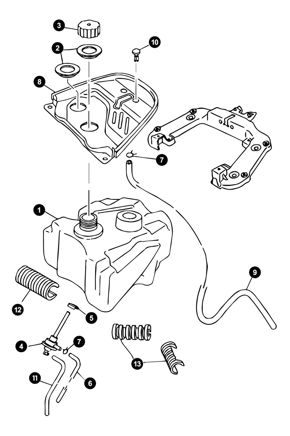 Image of Yamaha Neos ab '08 Ersatzteile Benzintank