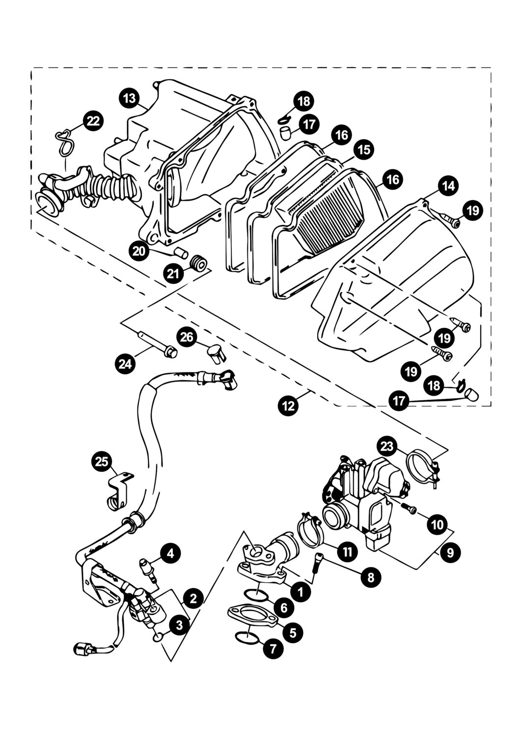 Image of Yamaha Neos ab '08 Ersatzteile Vergaser 4-Takt