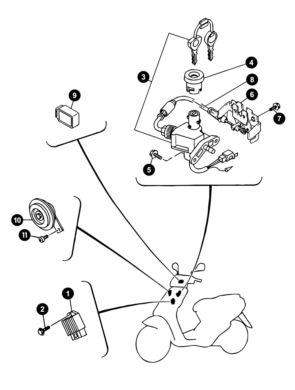 Image of Yamaha Neos bis '08 Ersatzteile Elektrik 1
