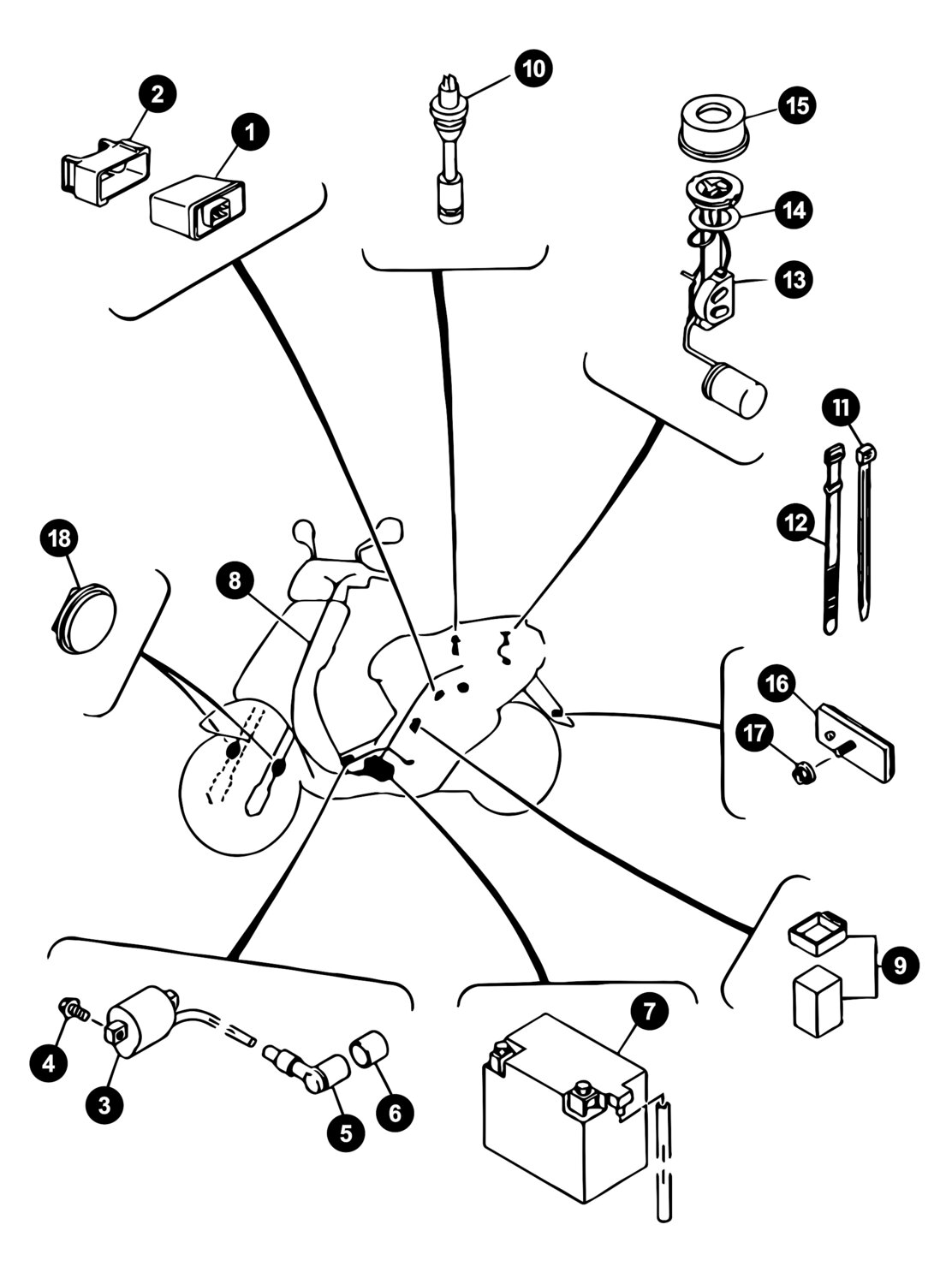 Image of Yamaha Neos bis 2008 Ersatzteile Elektrik 2
