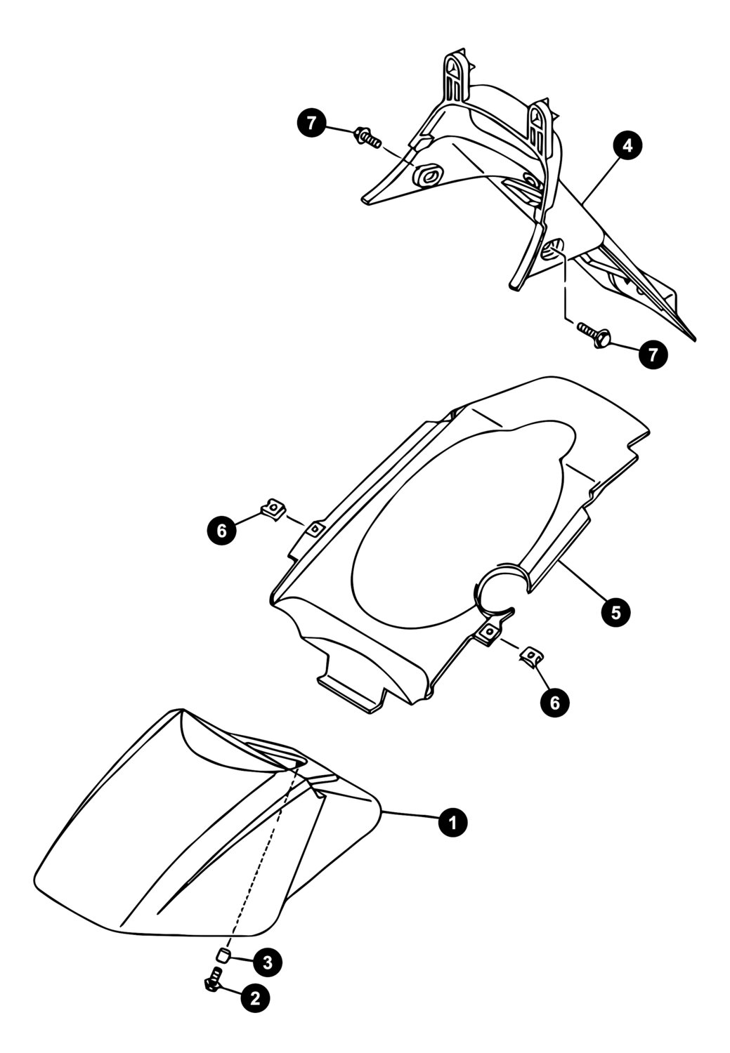 Image of Yamaha Neos bis '08 Ersatzteile Frontverkleidung 2 / Schutzblech