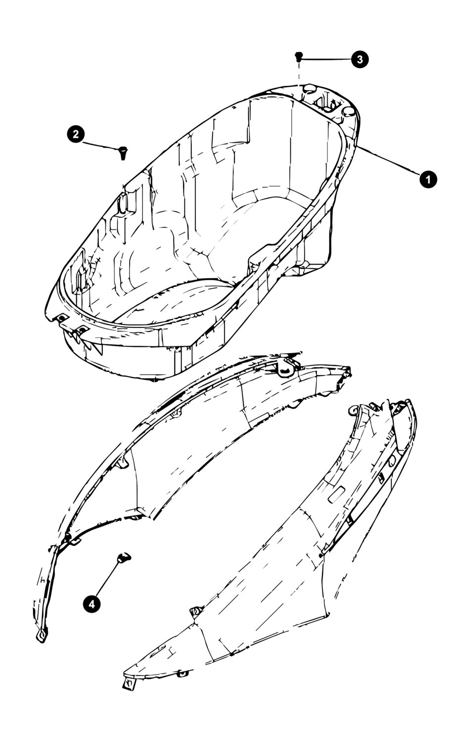 Image of Piaggio Fly '12 - '15 Ersatzteile Helmfach