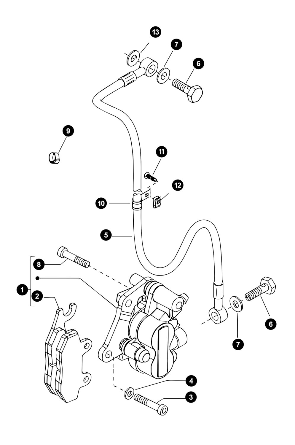 Image of Piaggio Fly '12 - '15 Ersatzteile Vorderbremse