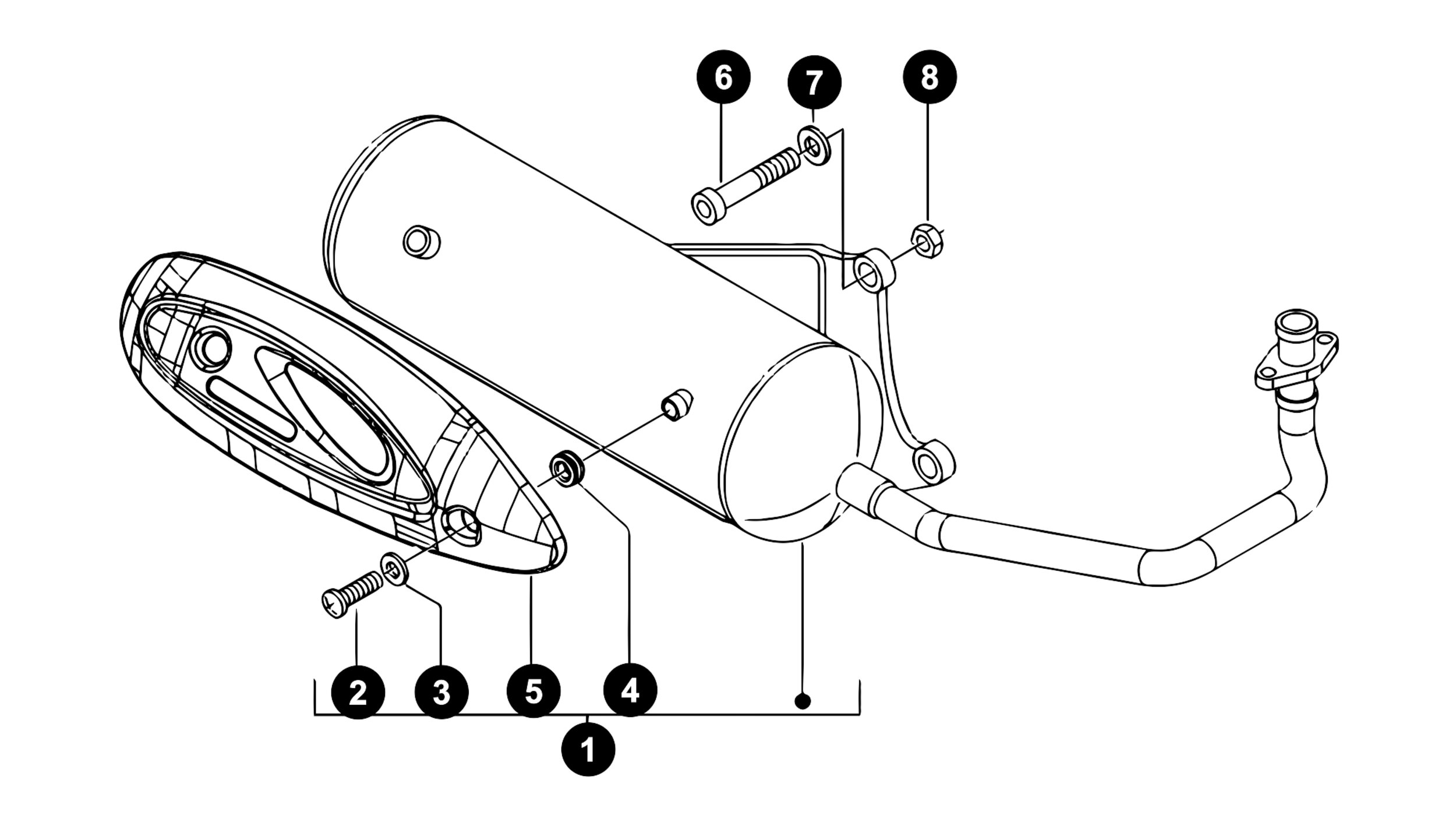 Image of Piaggio Fly '12 - '15 Ersatzteile Auspuff