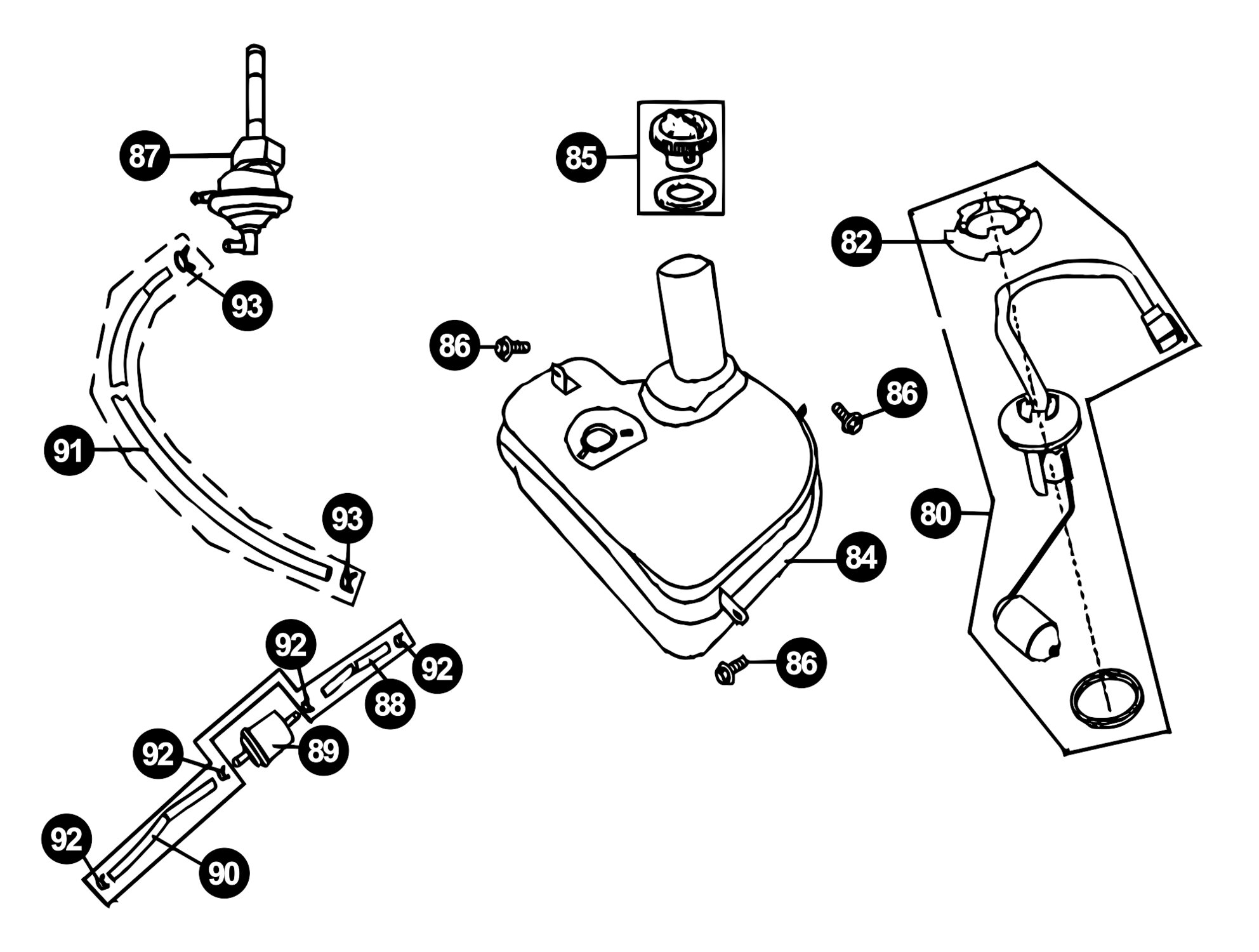 Image of Benzhou Grand Retro Ersatzteile Benzintank