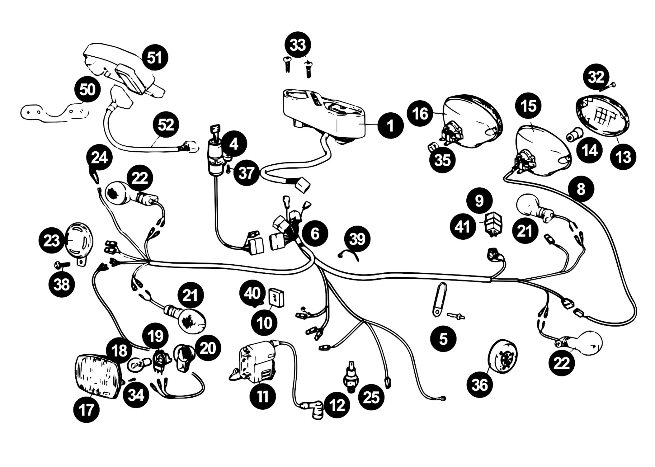 Image of Rieju MRX Ersatzteile Elektrik / Tacho / Beleuchtung