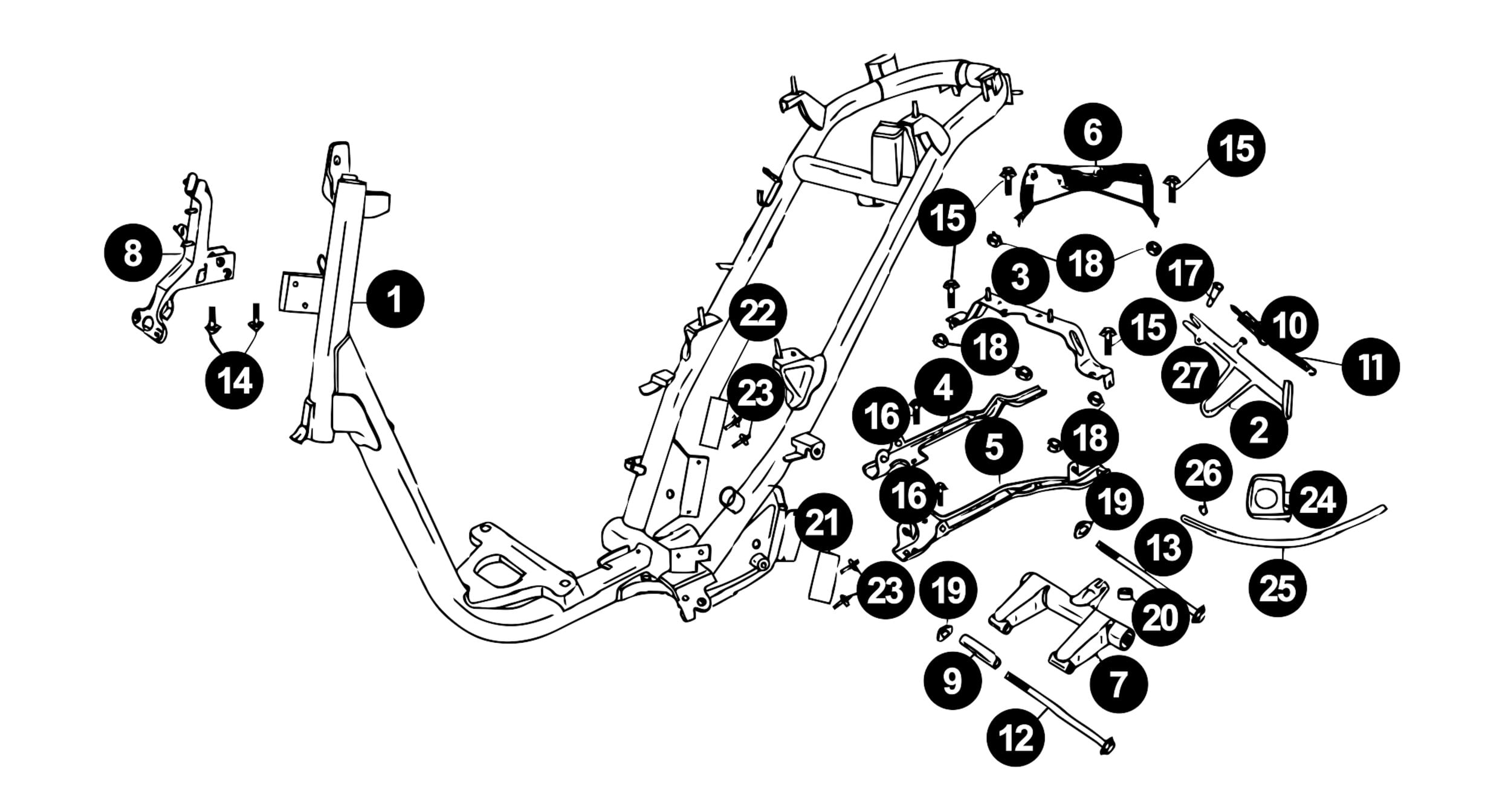 Image of Sachs 49er Ersatzteile Rahmen