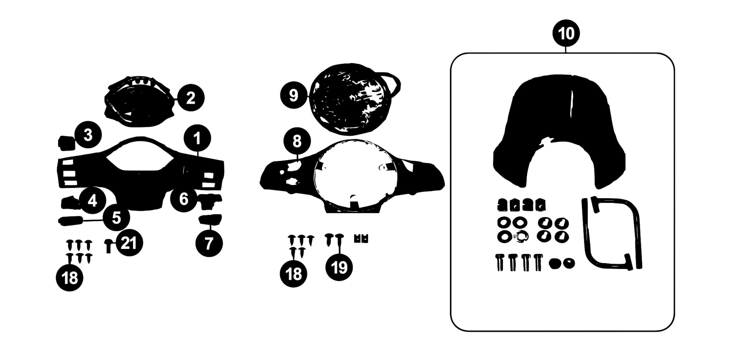 Image of Kreidler Flory Ersatzteile Lenkerverkleidung / Windschild