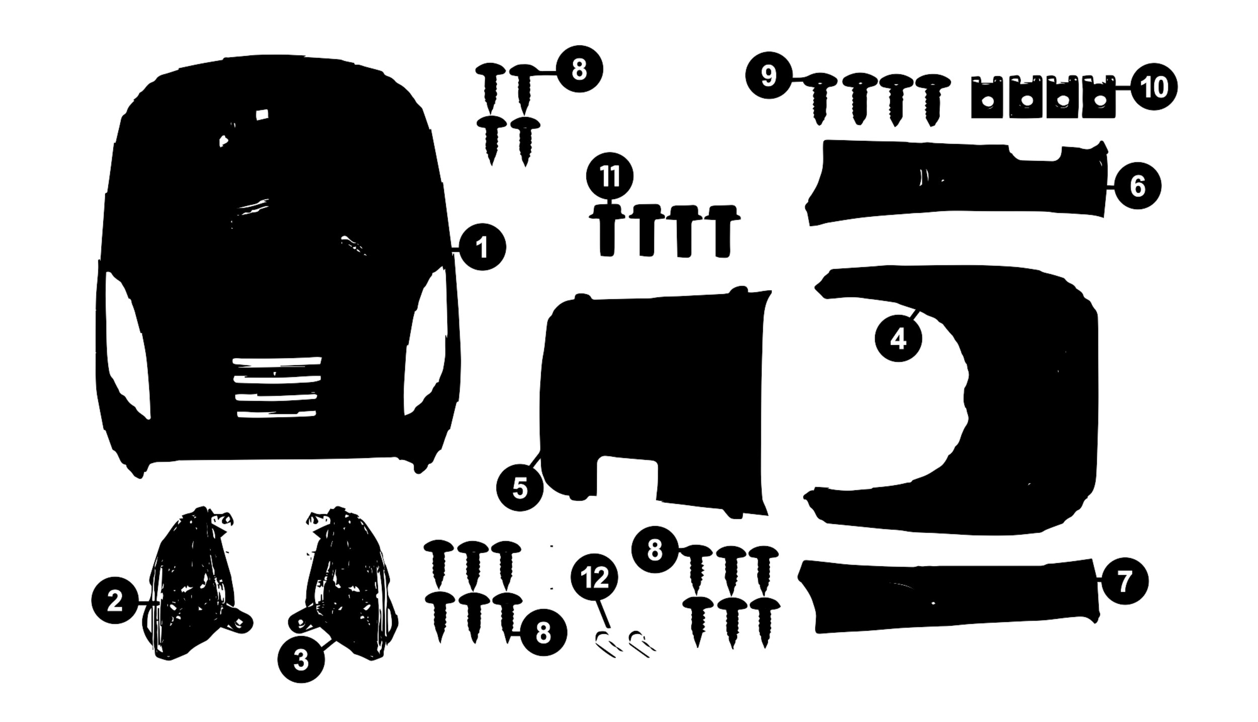 Image of Kreidler Flory Ersatzteile Frontverkleidung