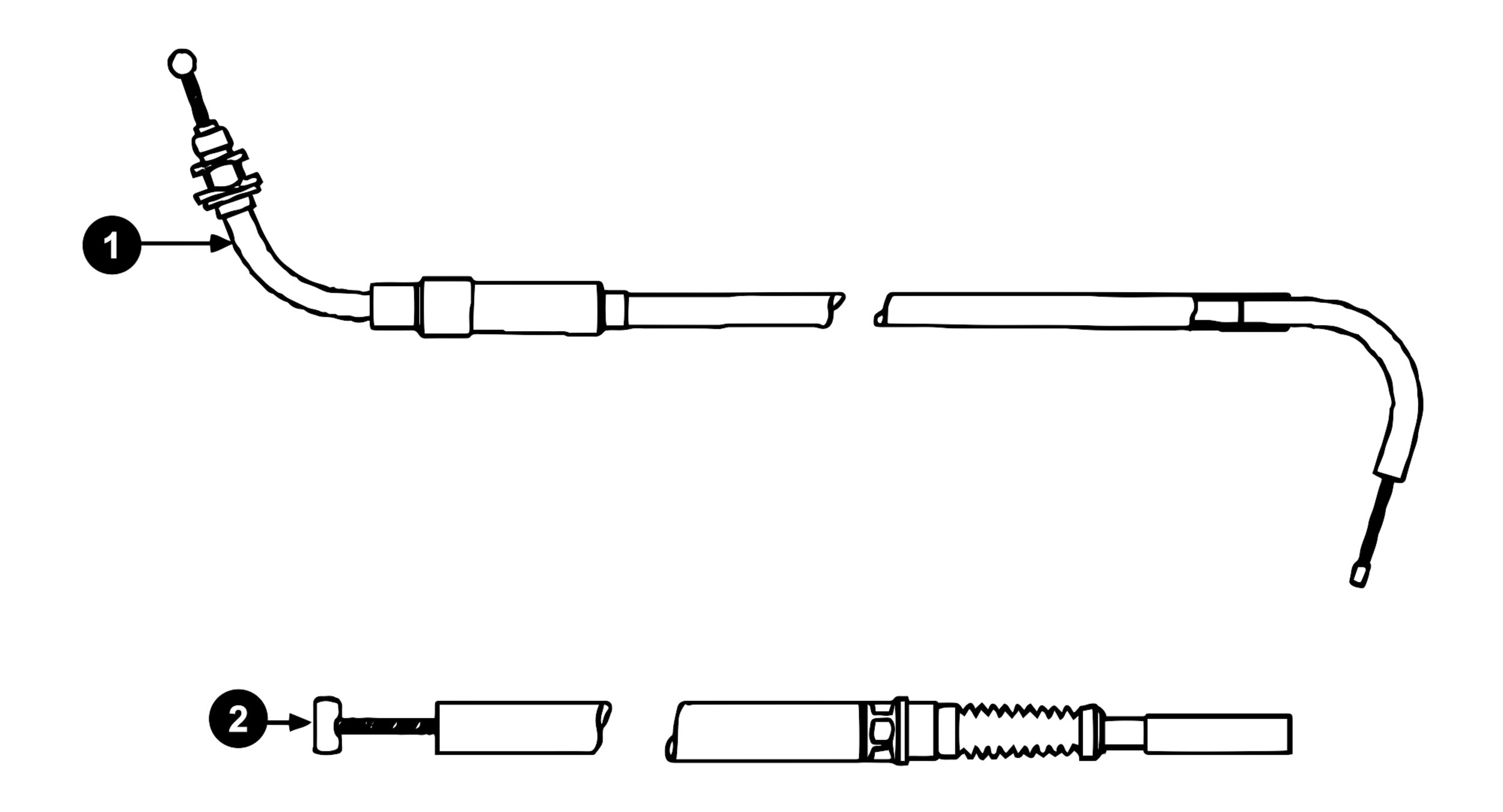 Image of Peugeot Vivacity Ersatzteile Seilzüge