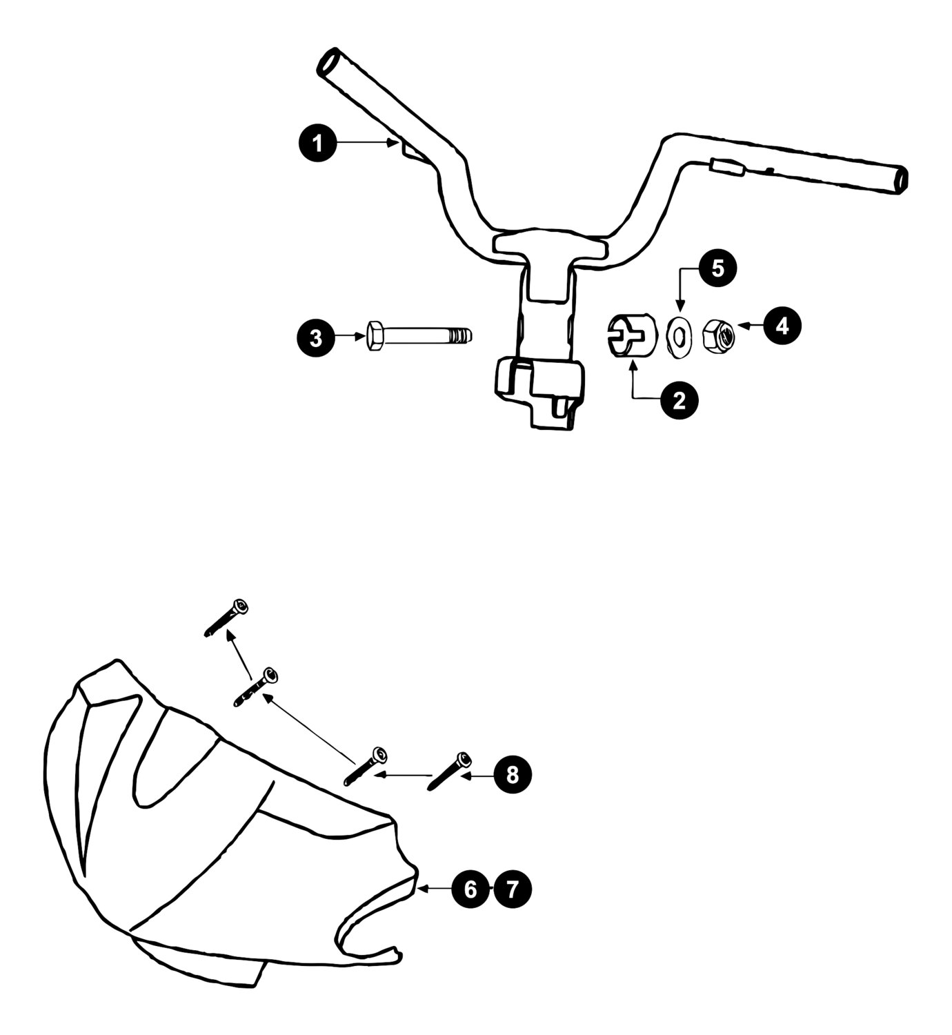 Image of Peugeot Vivacity Ersatzteile Lenker