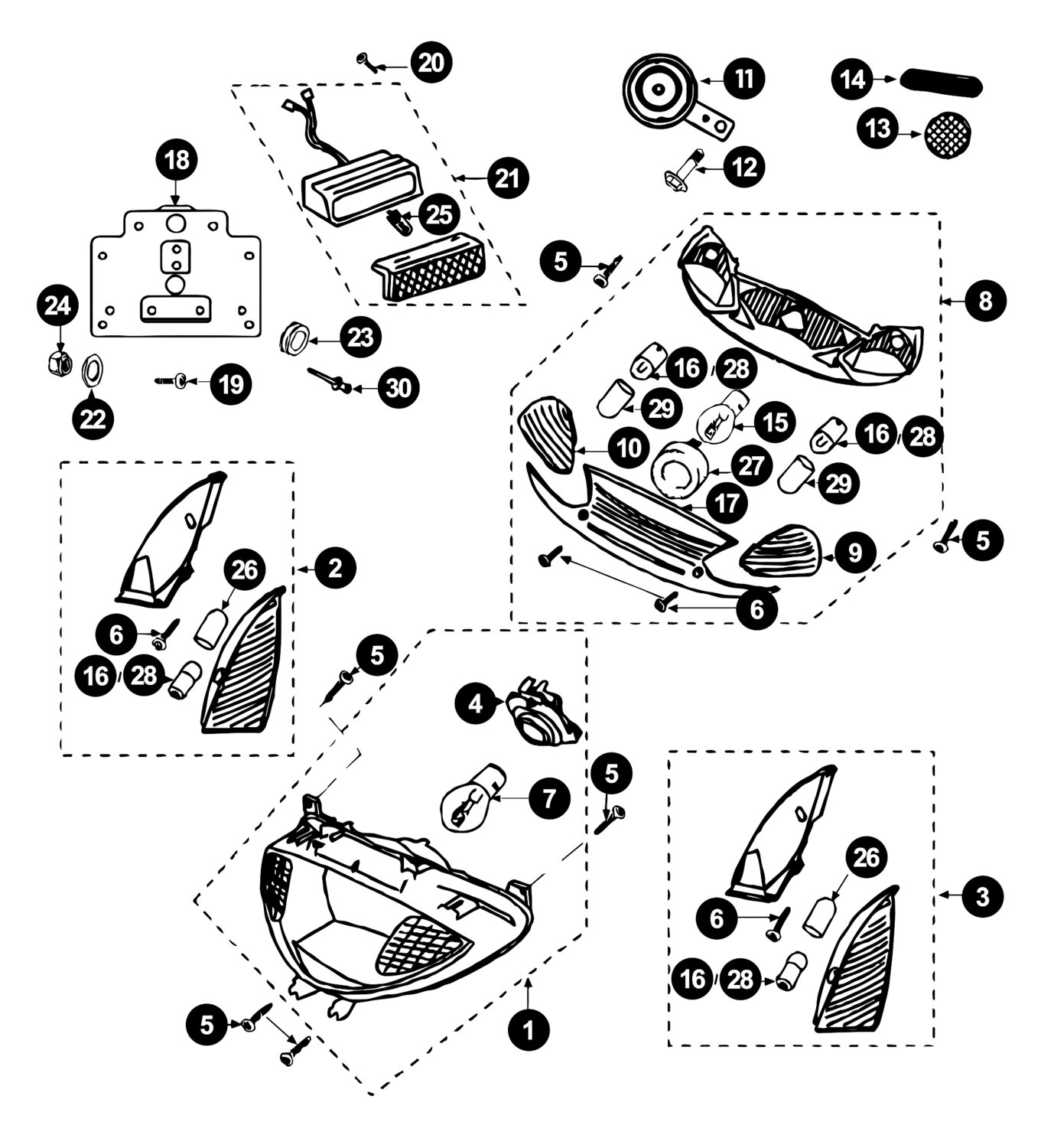 Image of Peugeot Vivacity Ersatzteile Elektrik