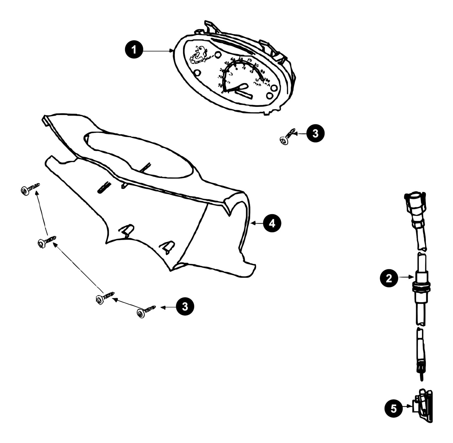 Image of Peugeot Vivacity Ersatzteile Tacho / Tachowelle