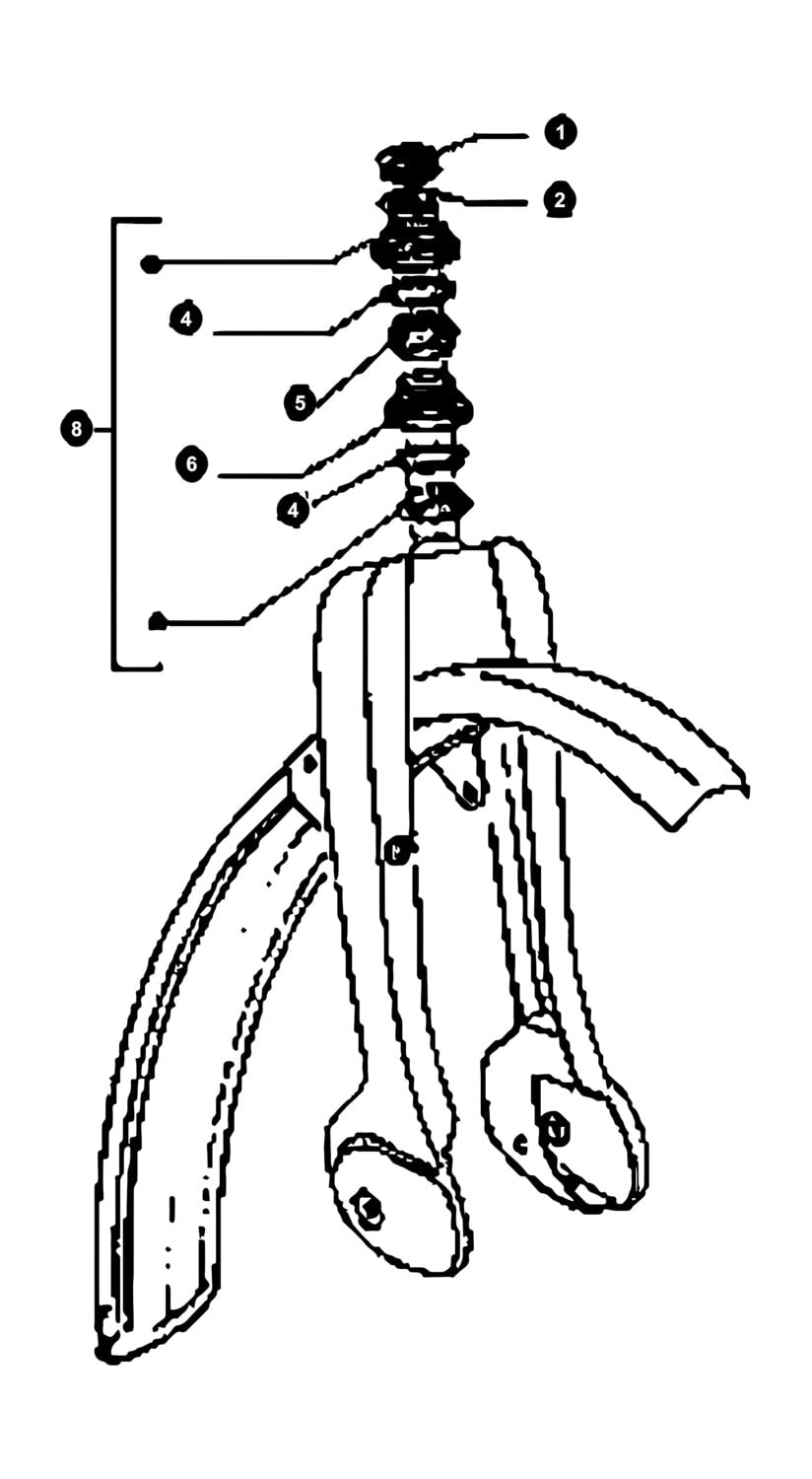 Image of Piaggio / Vespa Ciao Ersatzteile Lenkkopflager