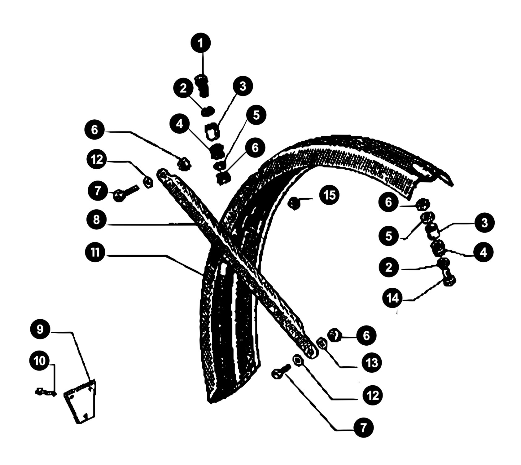 Image of Piaggio / Vespa Ciao Ersatzteile Schutzblech hinten