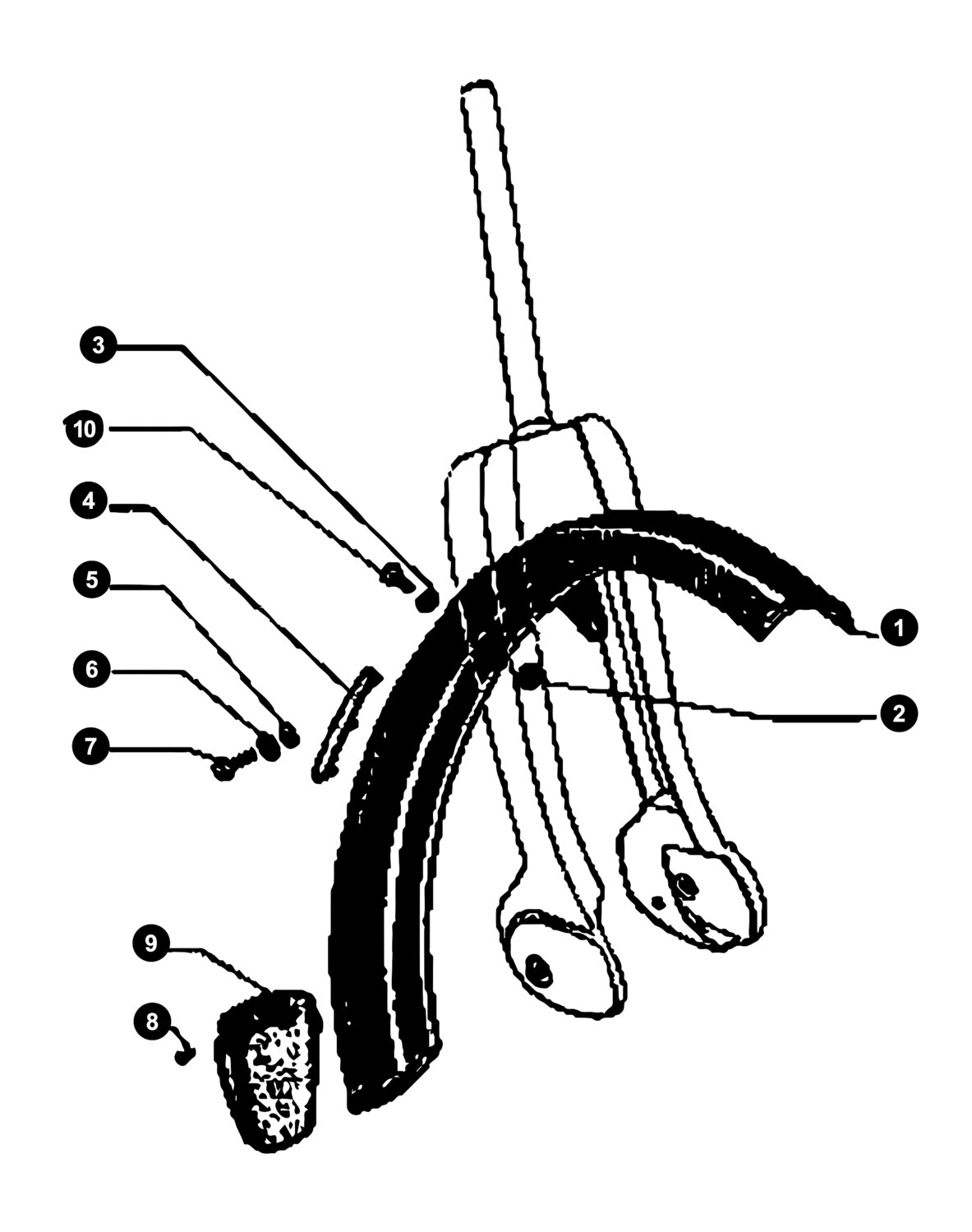 Image of Piaggio / Vespa Ciao Ersatzteile Schutzblech vorne