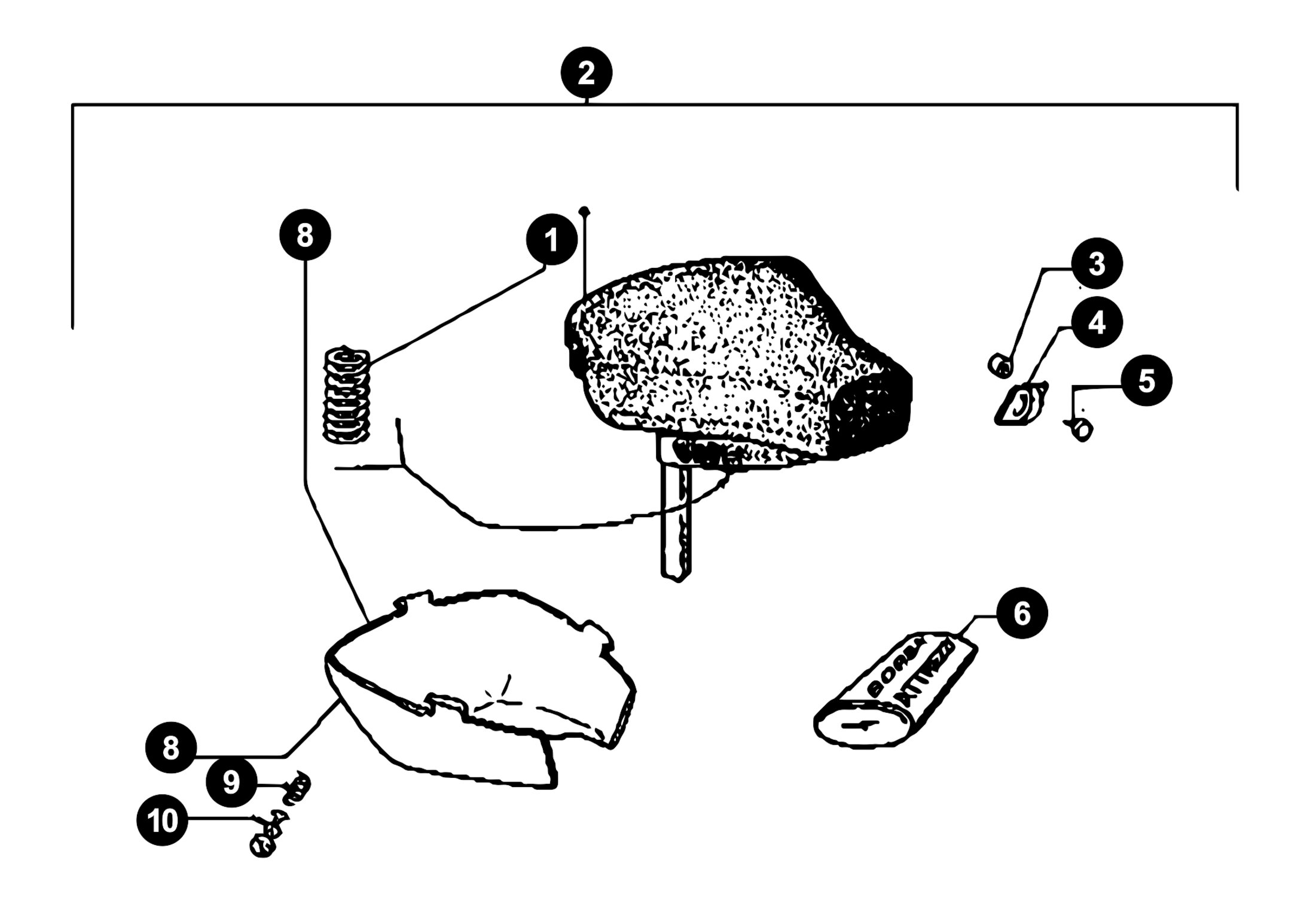 Image of Piaggio / Vespa Ciao Ersatzteile Sattel