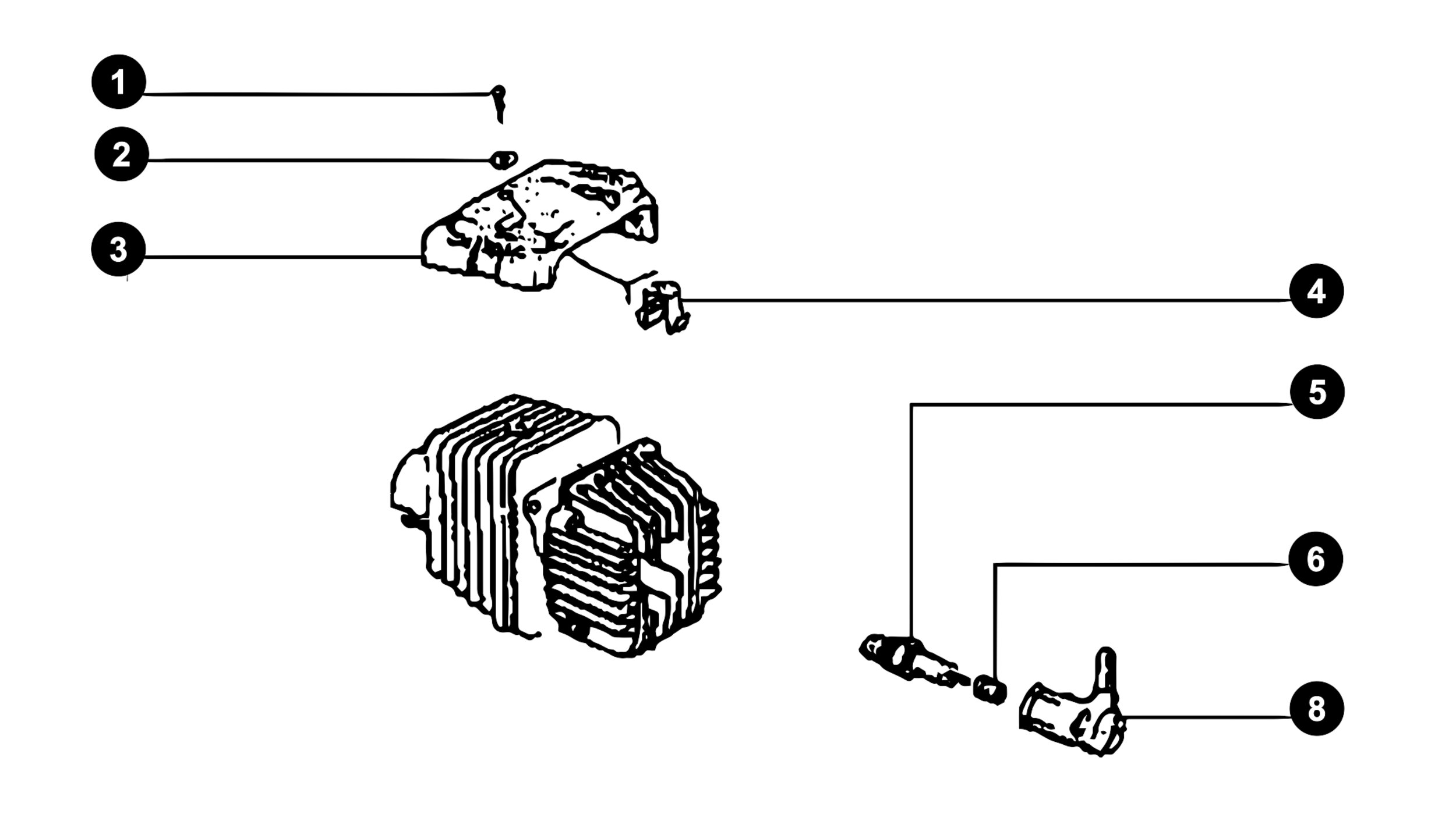 Image of Piaggio / Vespa Ciao Ersatzteile Zündkerze / Stecker