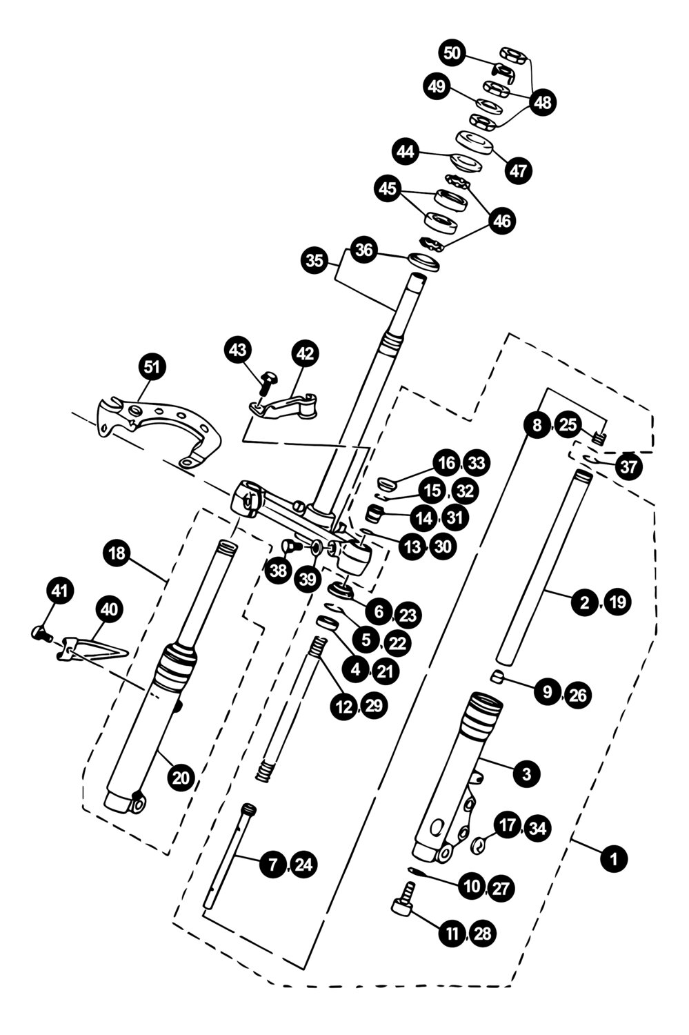 Image of Yamaha Neos bis '08 Ersatzteile Gabel