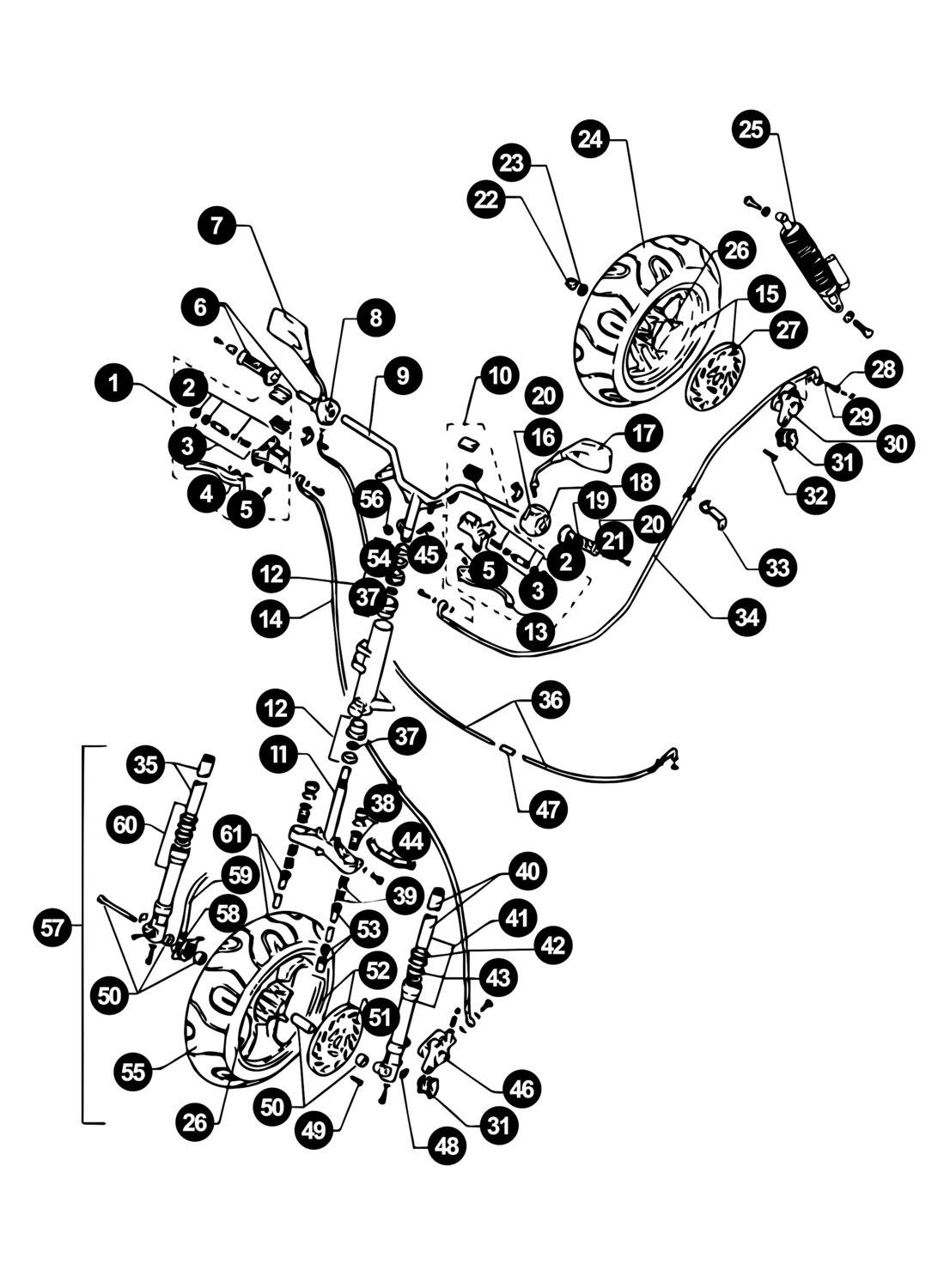 Image of Beta Eikon Ersatzteile Gabel / Bremse / Räder