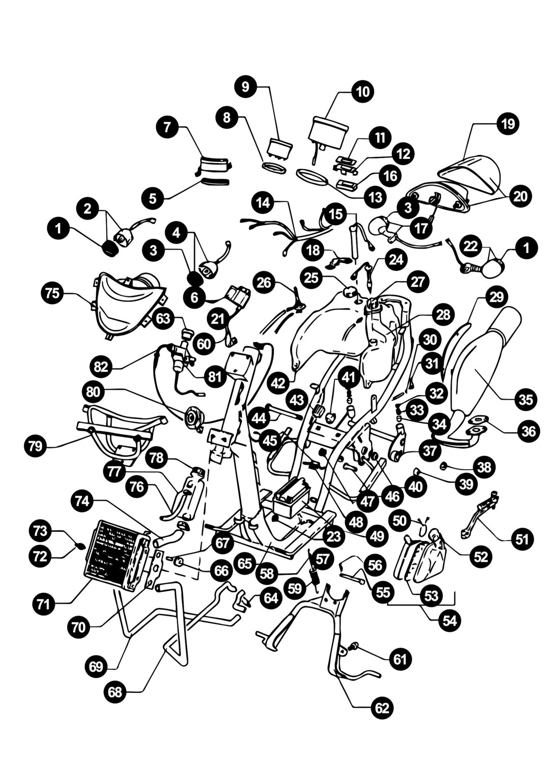 Image of Beta Ycon Ersatzteile Fahrgestell / Elektrik