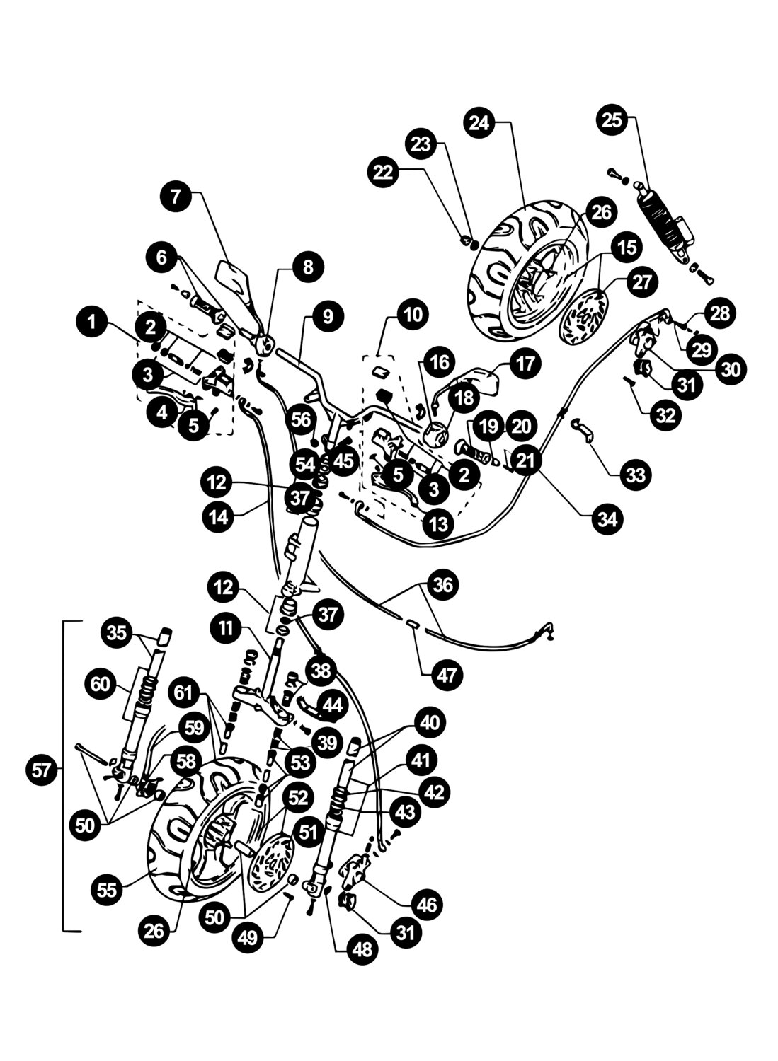 Image of Beta Ycon Ersatzteile Gabel / Bremse / Räder