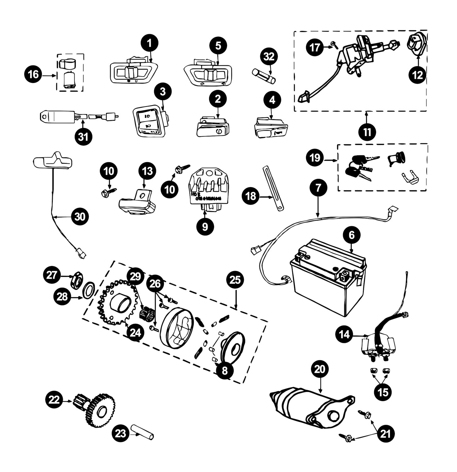 Image of Peugeot Tweet 4T Ersatzteile Elektrik