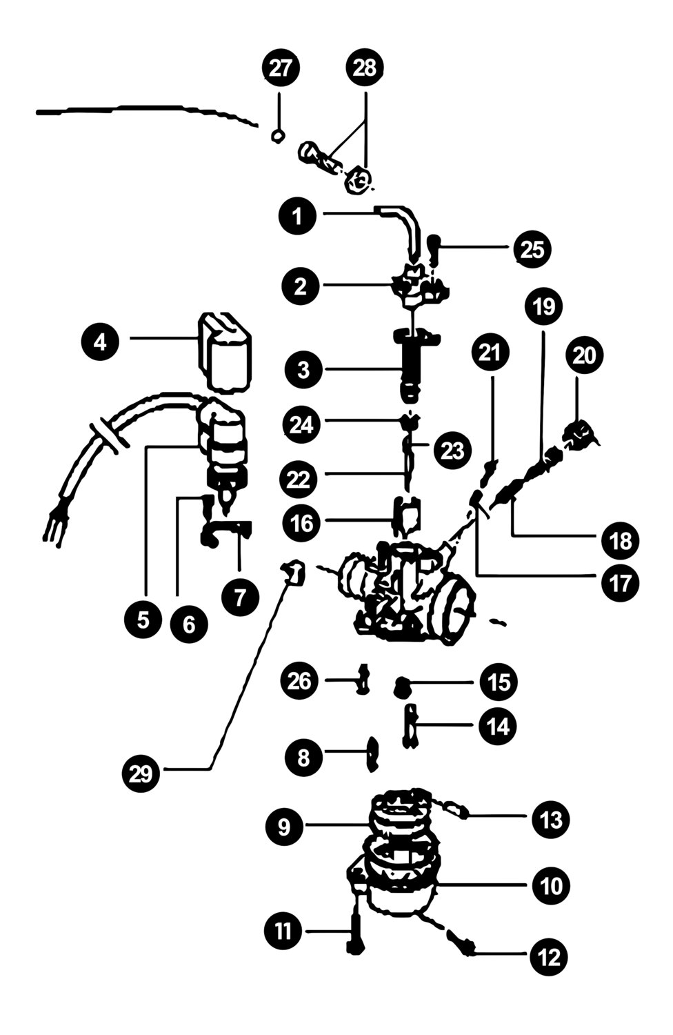 Image of Piaggio Zip 2 Ersatzteile Vergaserteile 2-Takt
