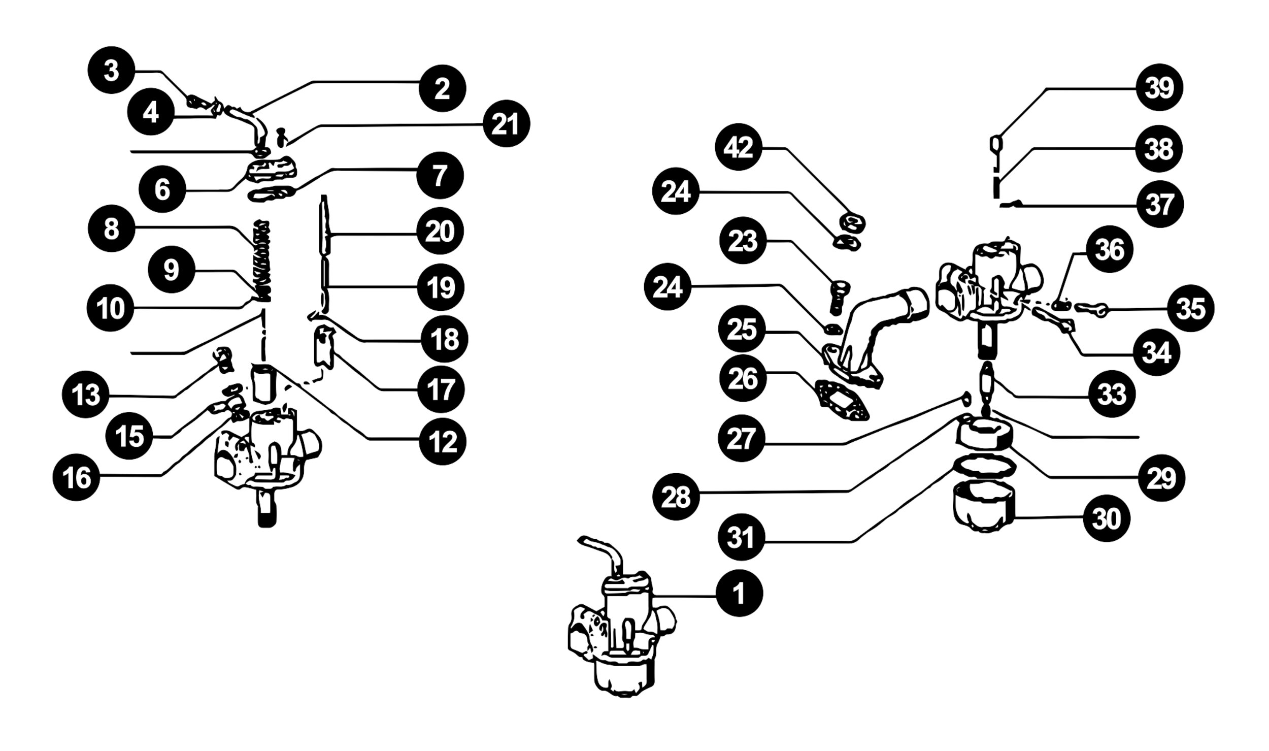 Image of Puch Motor Automatik (Maxi) Ersatzteile Vergaser
