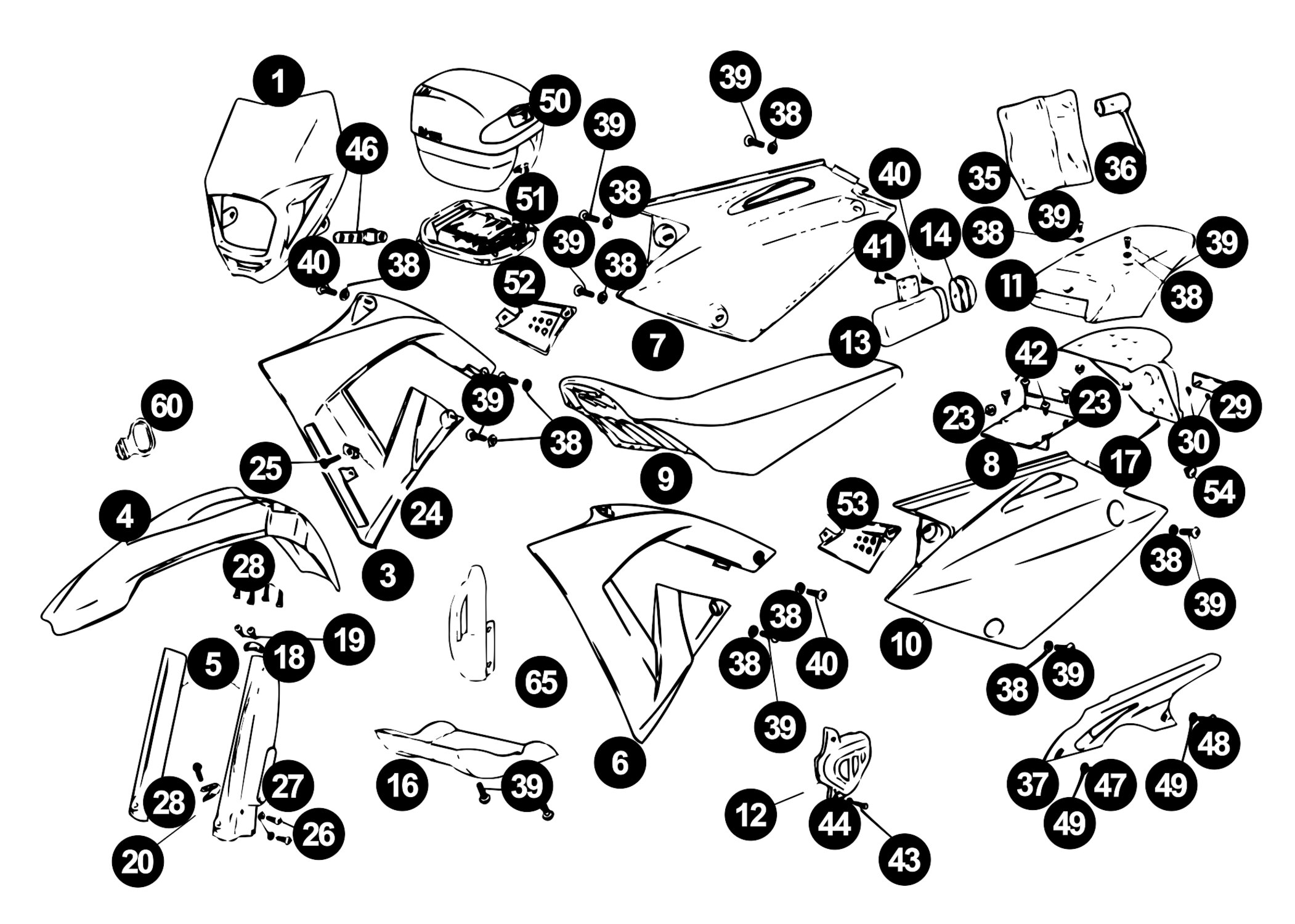 Image of Rieju MRX Ersatzteile Verkleidung