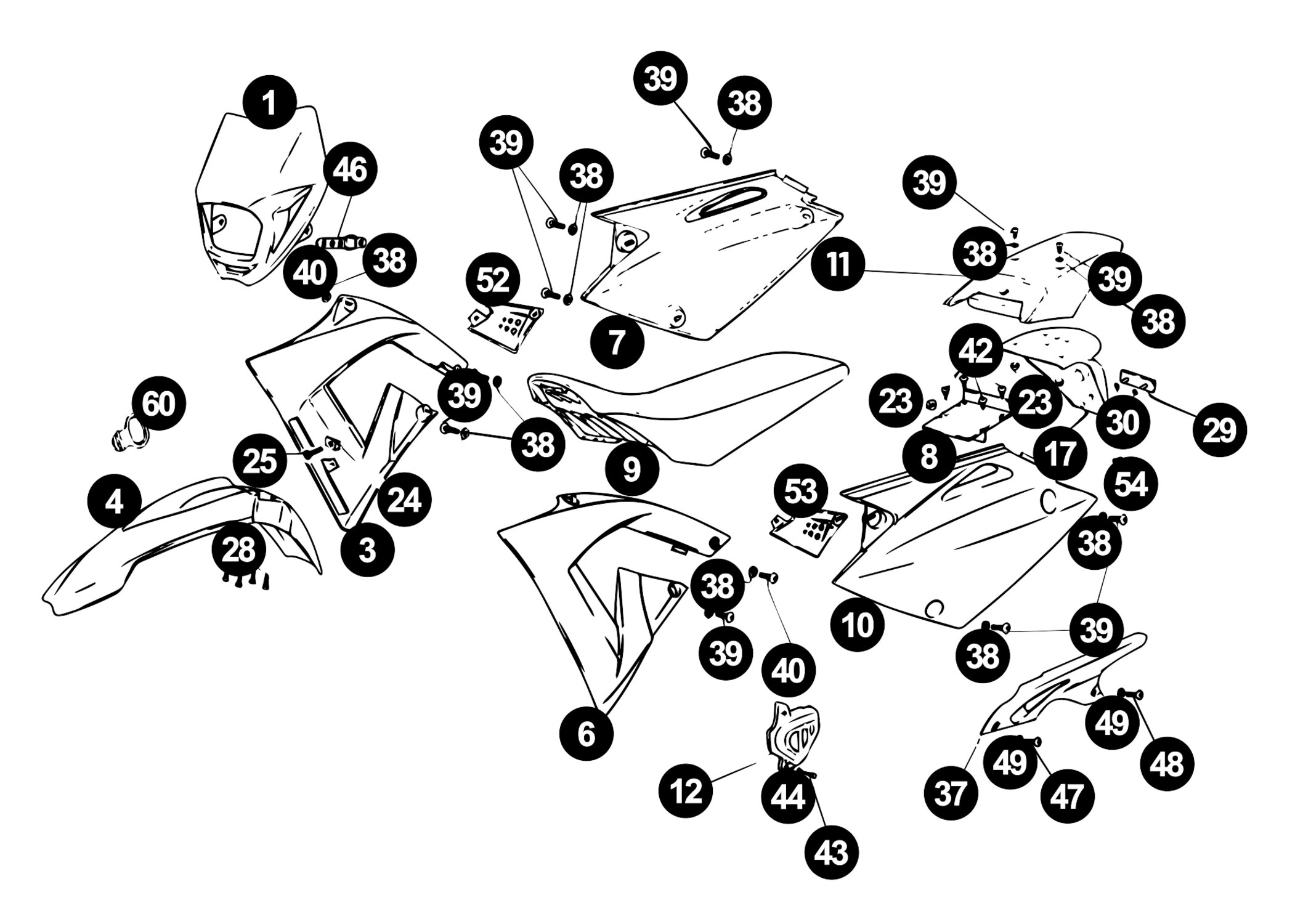 Image of Rieju RRX Ersatzteile Verkleidung