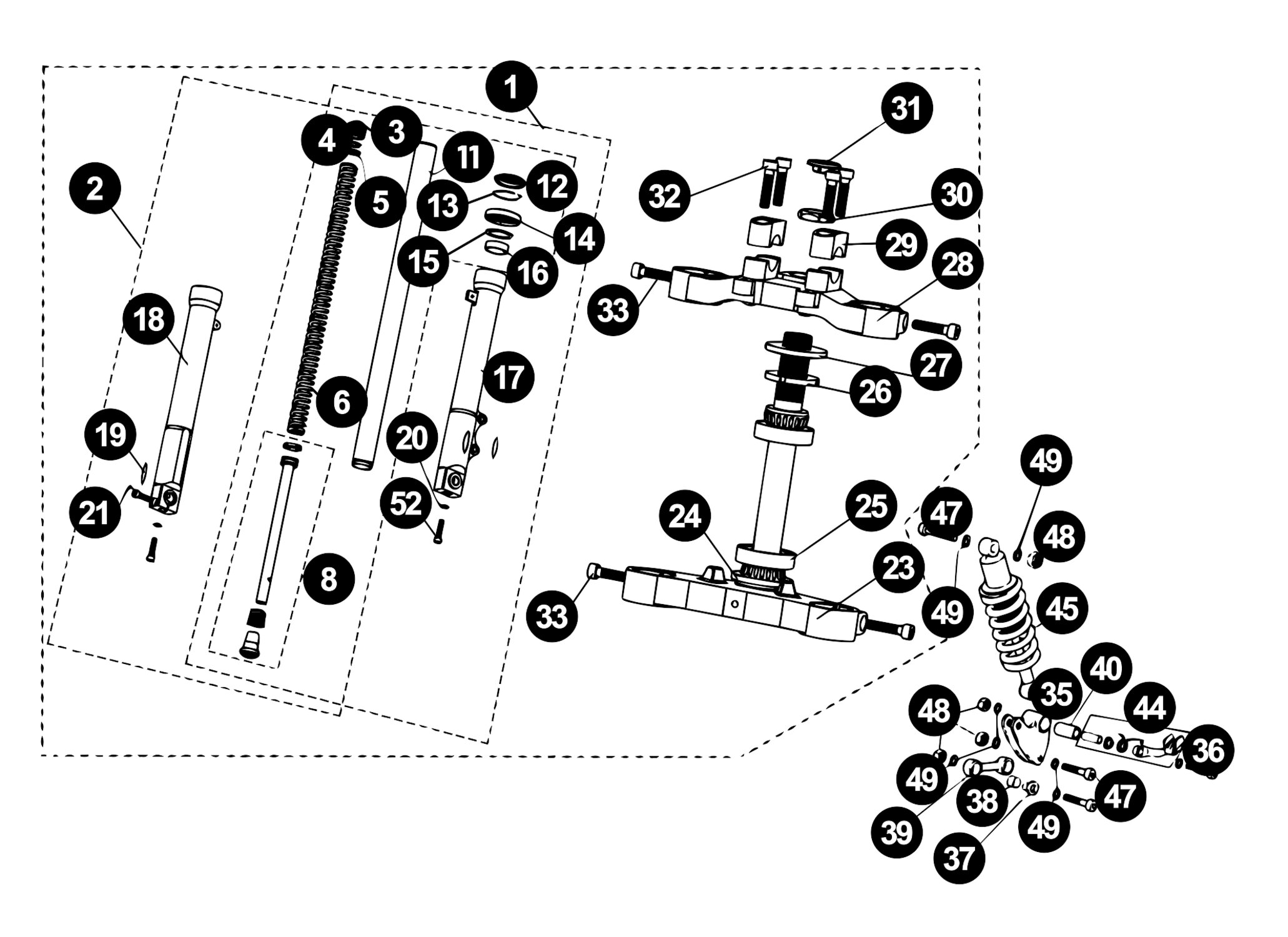 Image of Rieju RRX Ersatzteile Gabel / Stossdämpfer 2