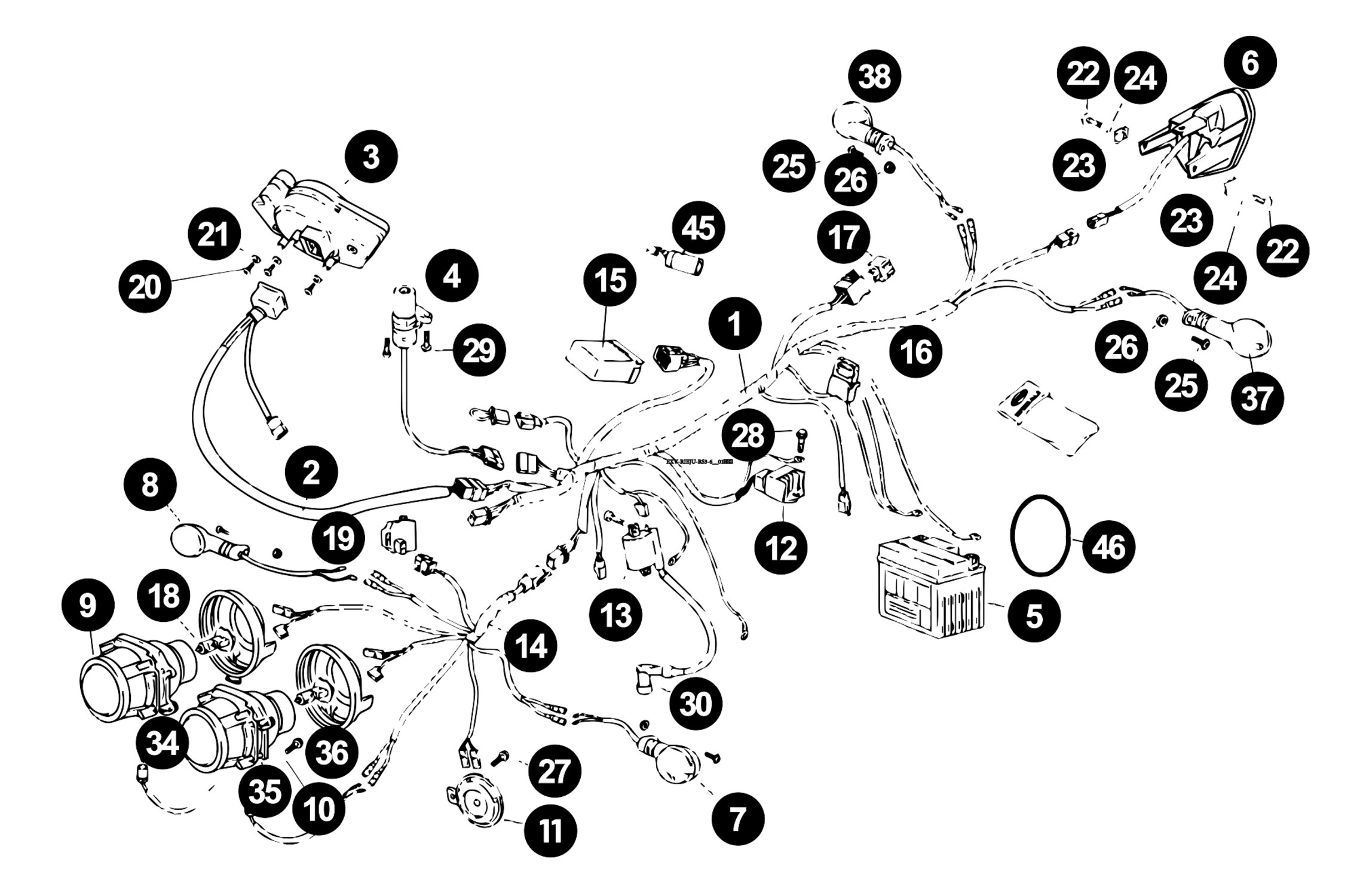 Image of Rieju RS3 Ersatzteile Elektrik